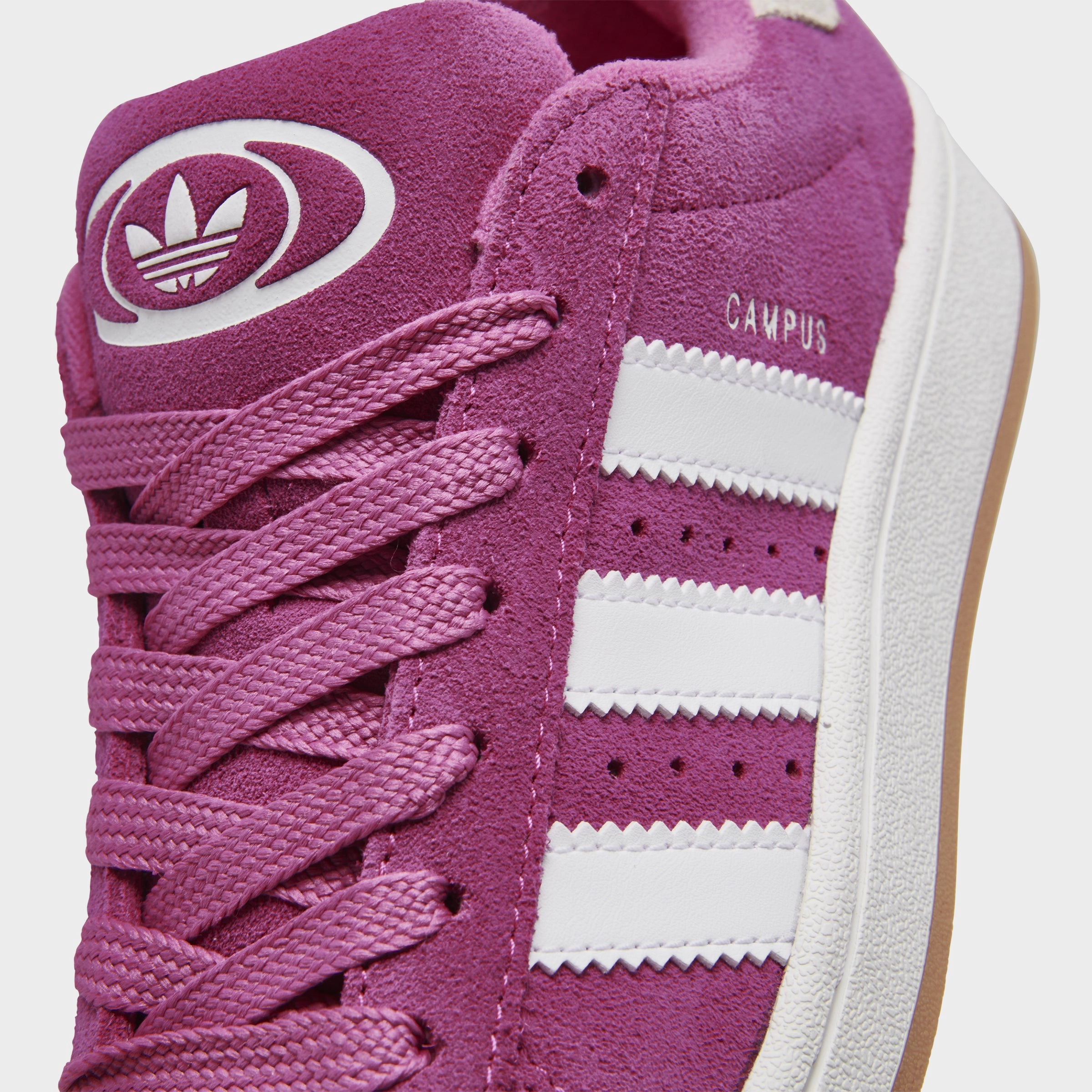 adidas Juniors' Campus 00s Pink / White - Gum Active Walk