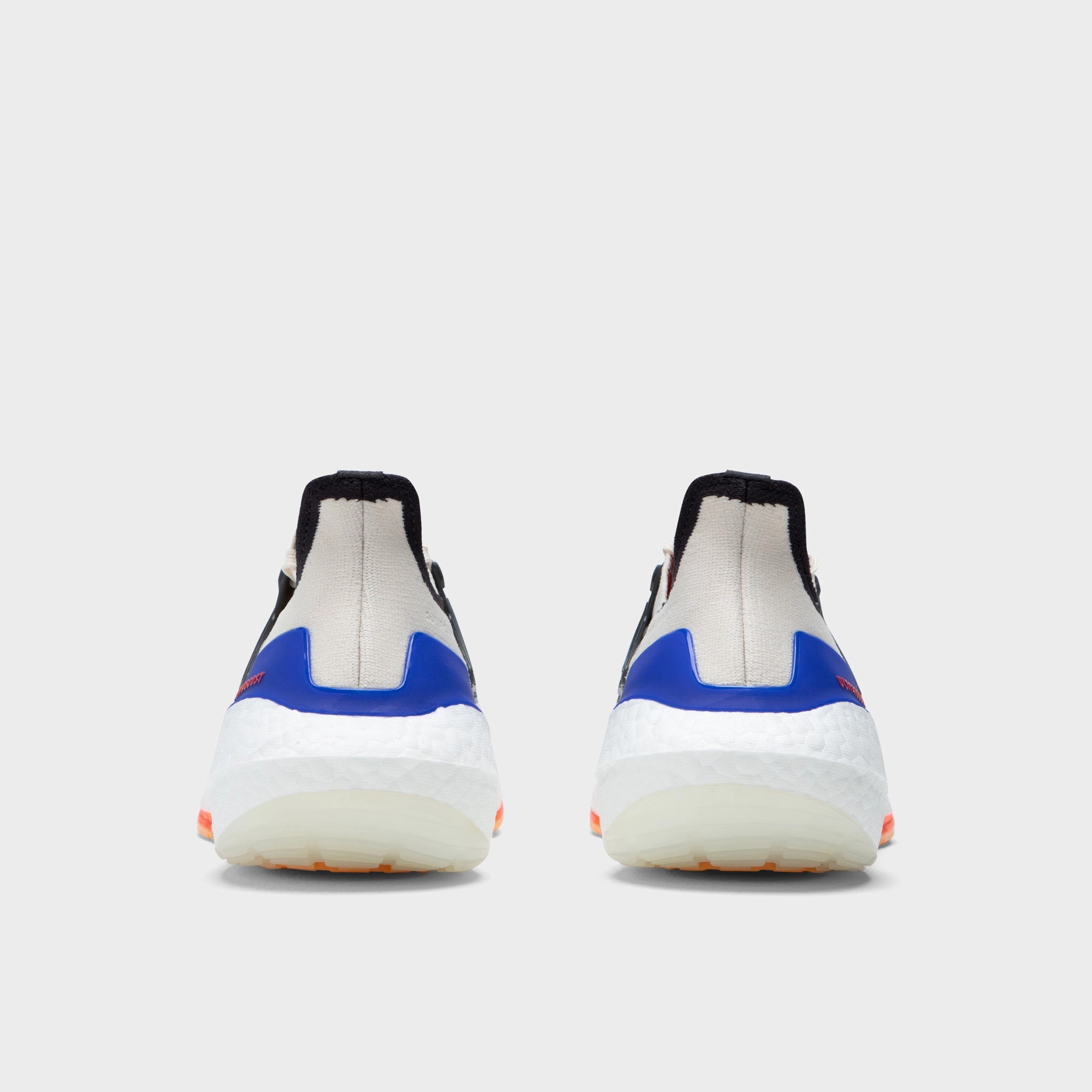 adidas Ultraboost 21 White / Carbon - Solar Red Microperforated Ventilation