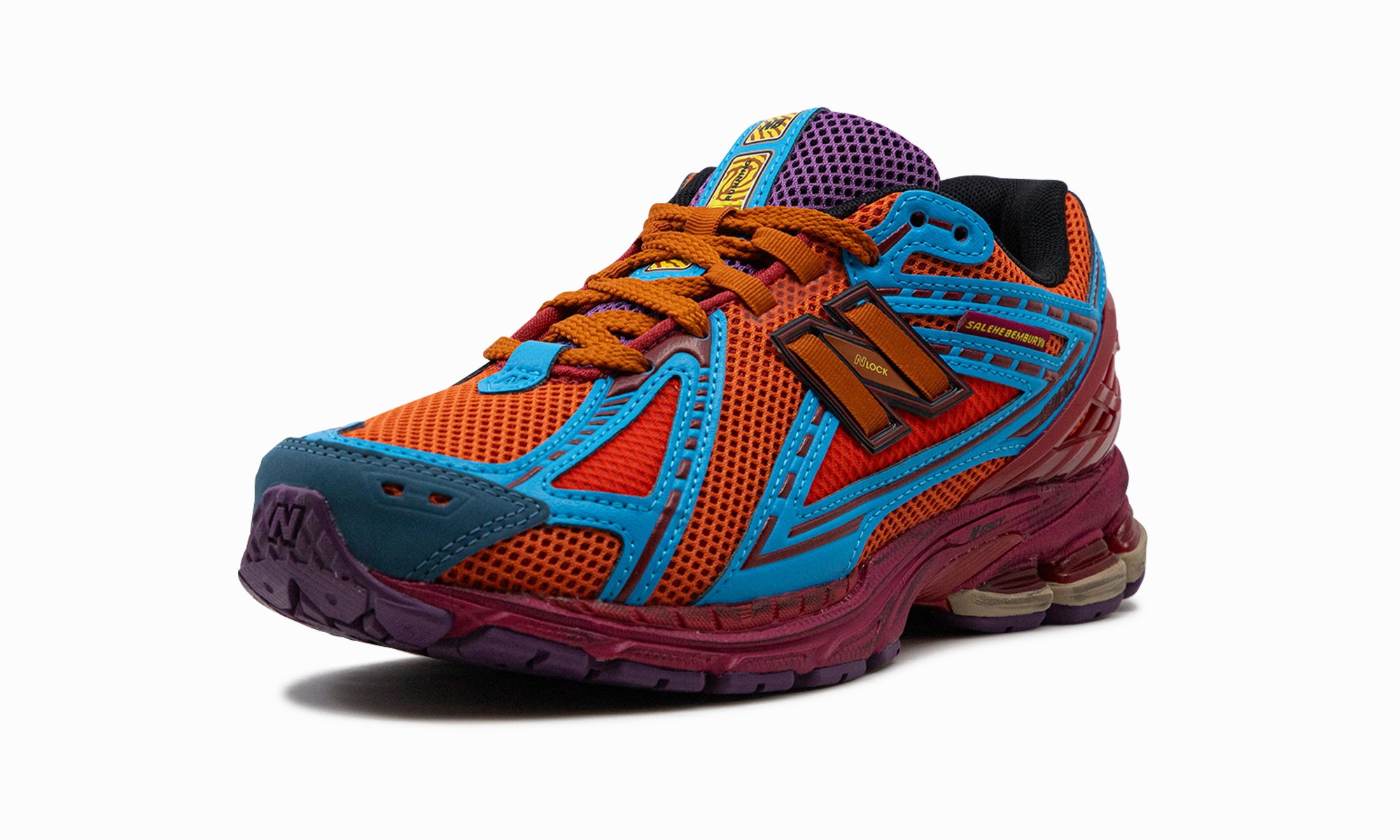 1906R "Salehe Bembury - Heat Be Hot - Magma" Supportive straps logo - embroidered shoes