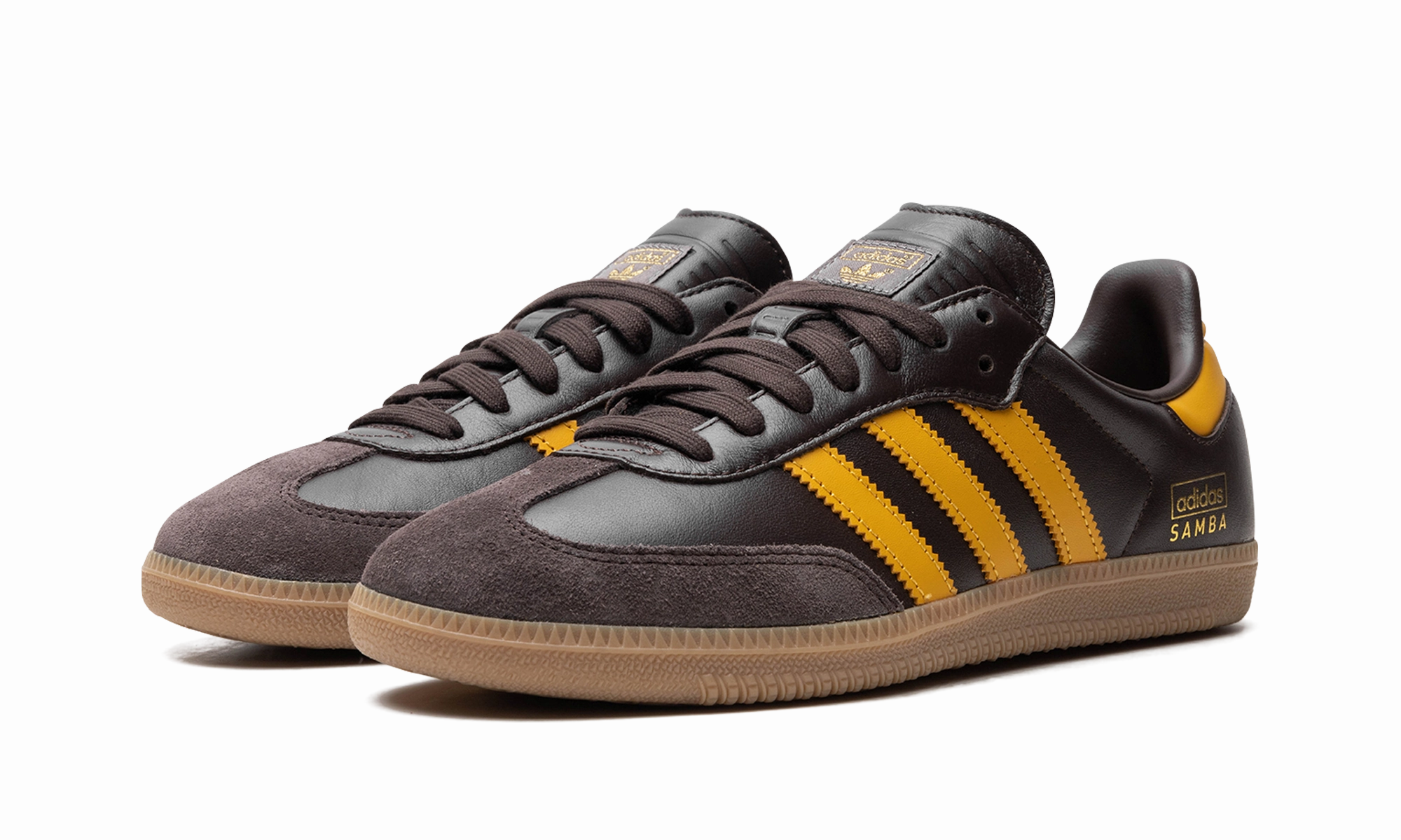 Path Jog Swing Step Samba OG "Dark Brown Preloved Yellow"