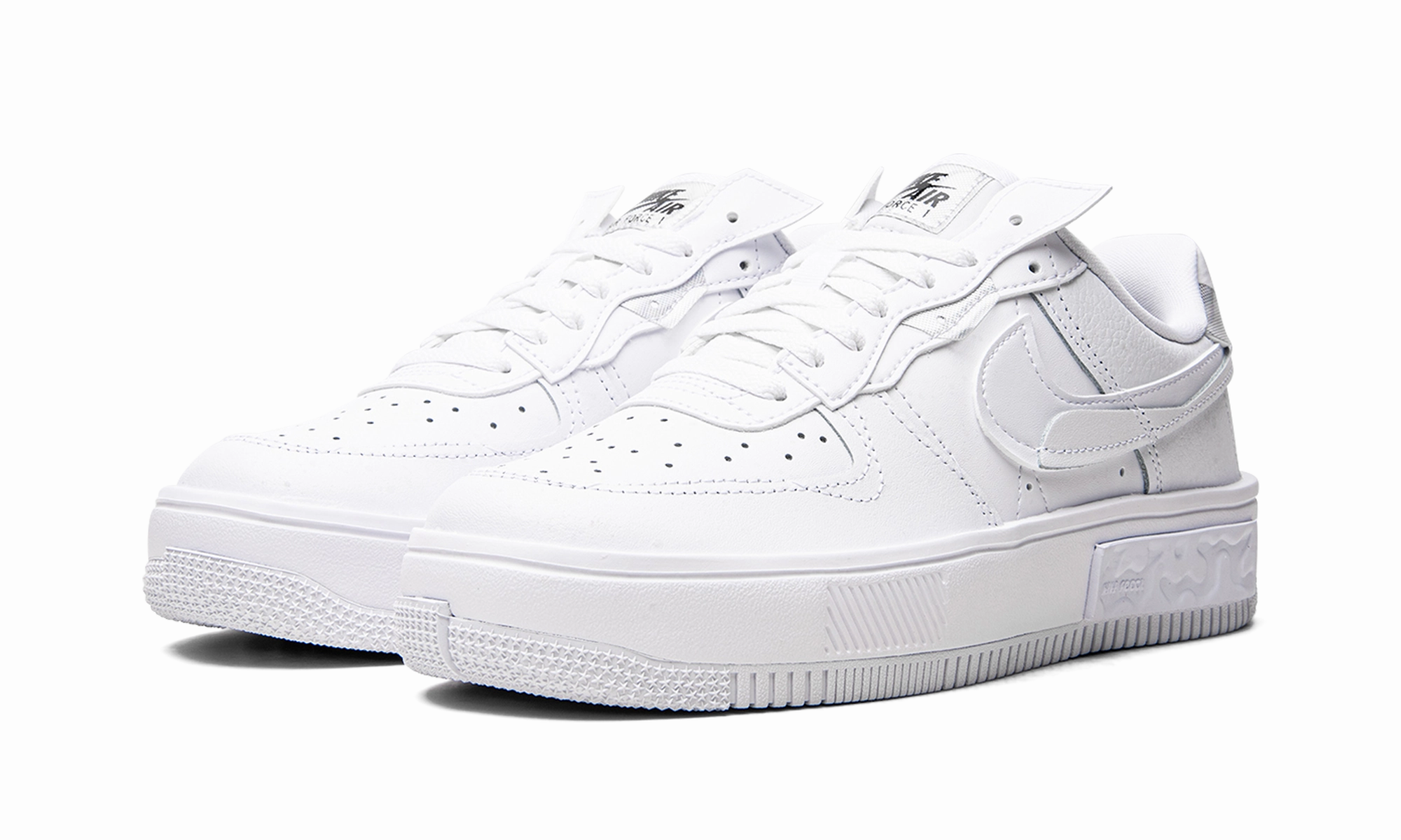 AIR FORCE 1 FONTANKA MNS WMNS "White / Iridescent" Stair Run