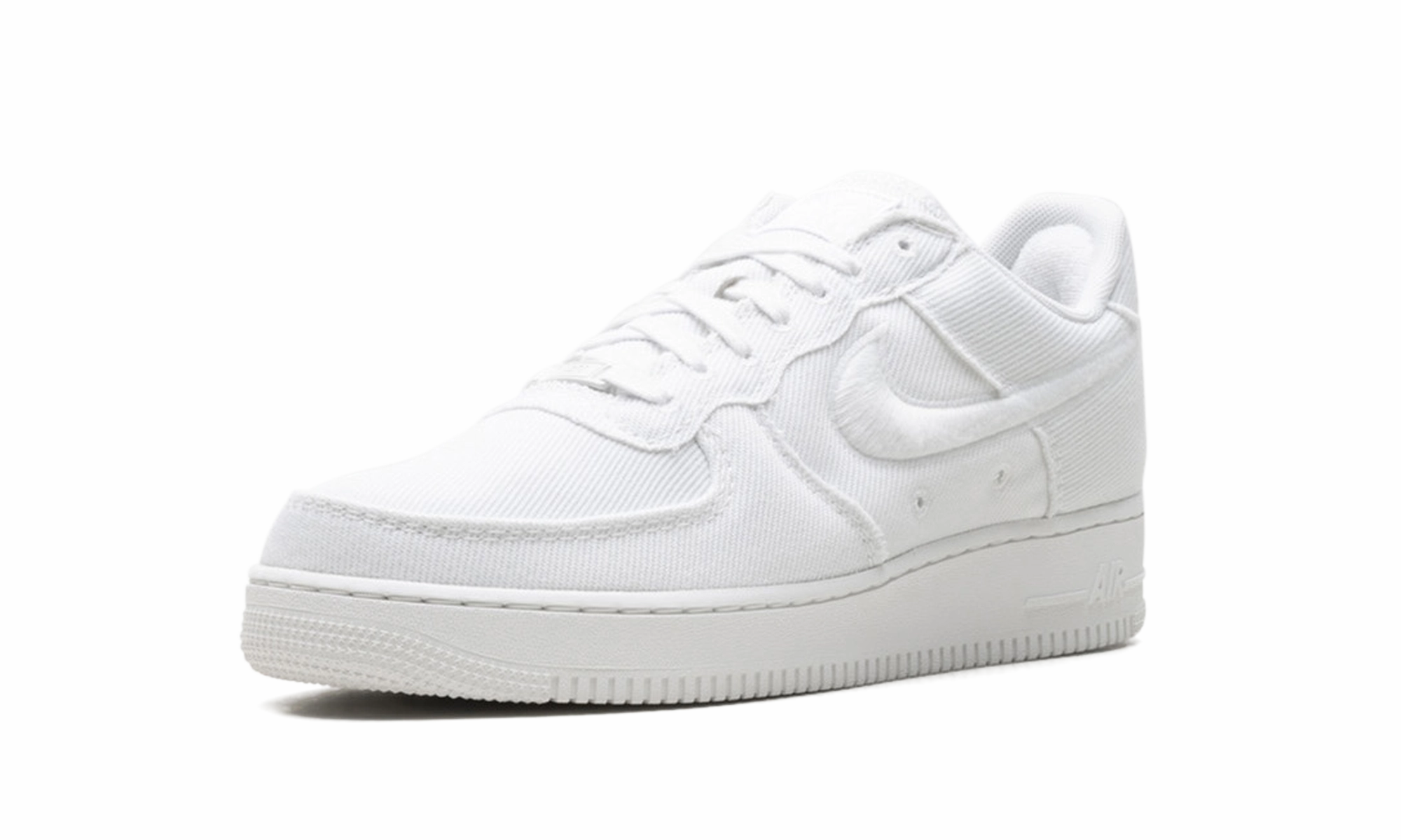 Comfort Memory Foam Air Force 1 Low Canvas "Summit White Light Orewood Brown"