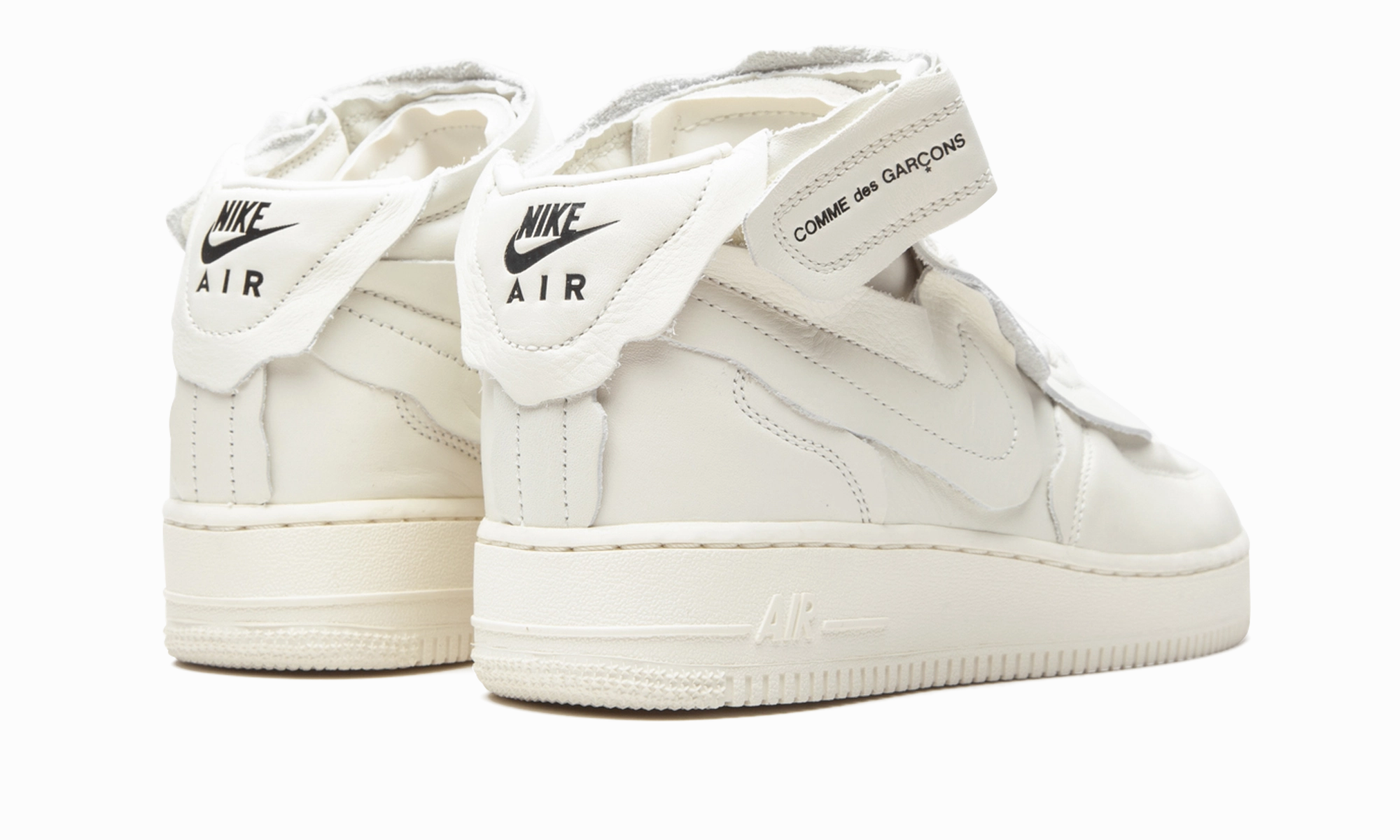 Ergonomic Feel Air Force 1 Mid "Comme des Garcons White"