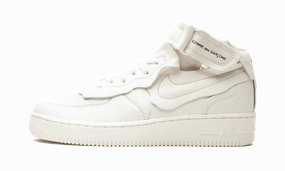 Stylish Comfort Air Force 1 Mid "Comme des Garcons White"