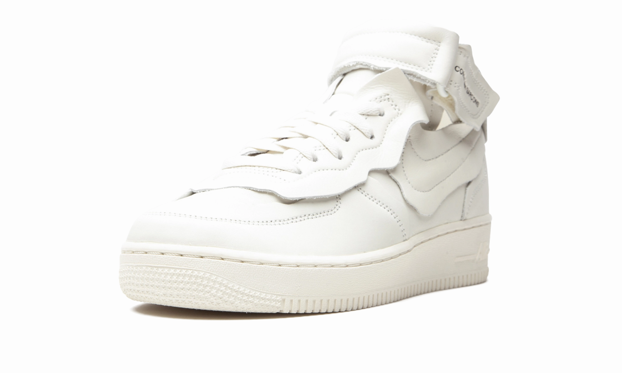 Shine Hike Light Pace Air Force 1 Mid "Comme des Garcons White"