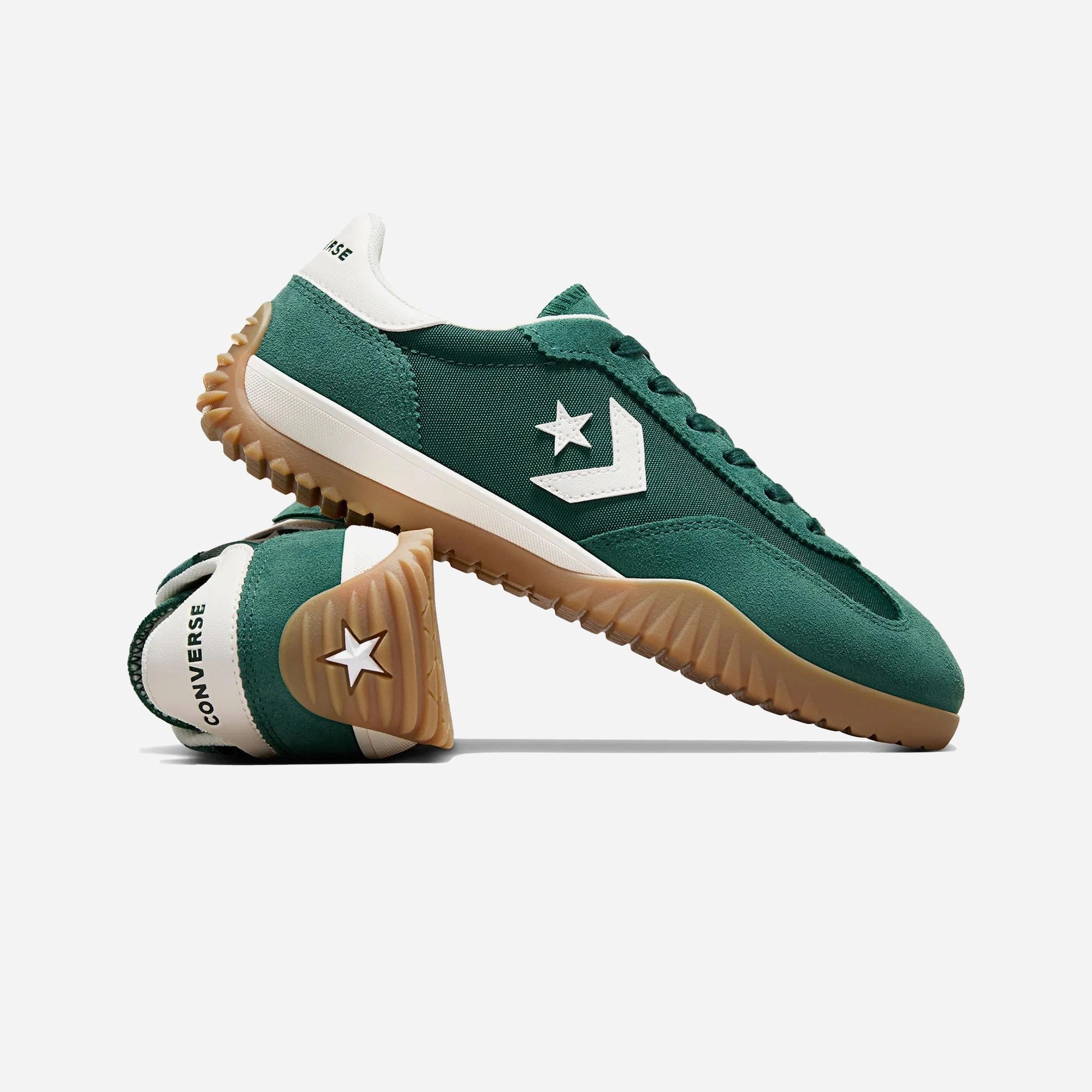 Ankle Support Structure Everyday Ride CONVERSE | RUN STAR TRAINER LOW { GREEN/EGRET/WHITE