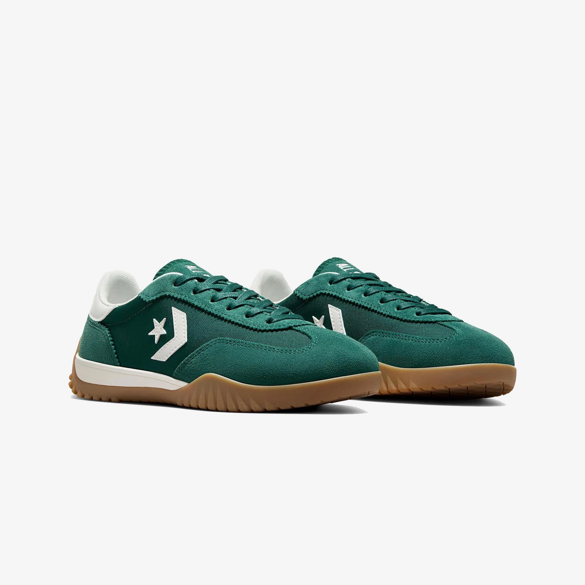 CONVERSE | RUN STAR TRAINER LOW { GREEN/EGRET/WHITE Shock Absorbing Rubber Soft Step