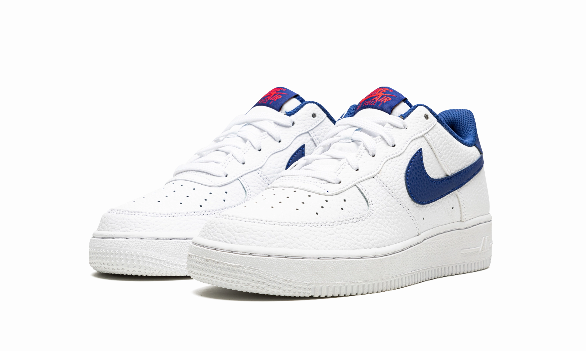 Shoe Fashion Long Haul Air Force 1 Low GS "White / Deep Royal Blue"