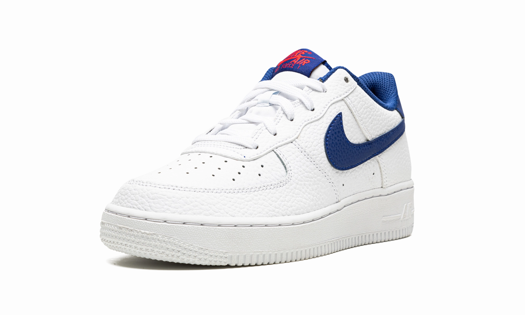Air Force 1 Low GS "White / Deep Royal Blue" AntiOdor Gym Street