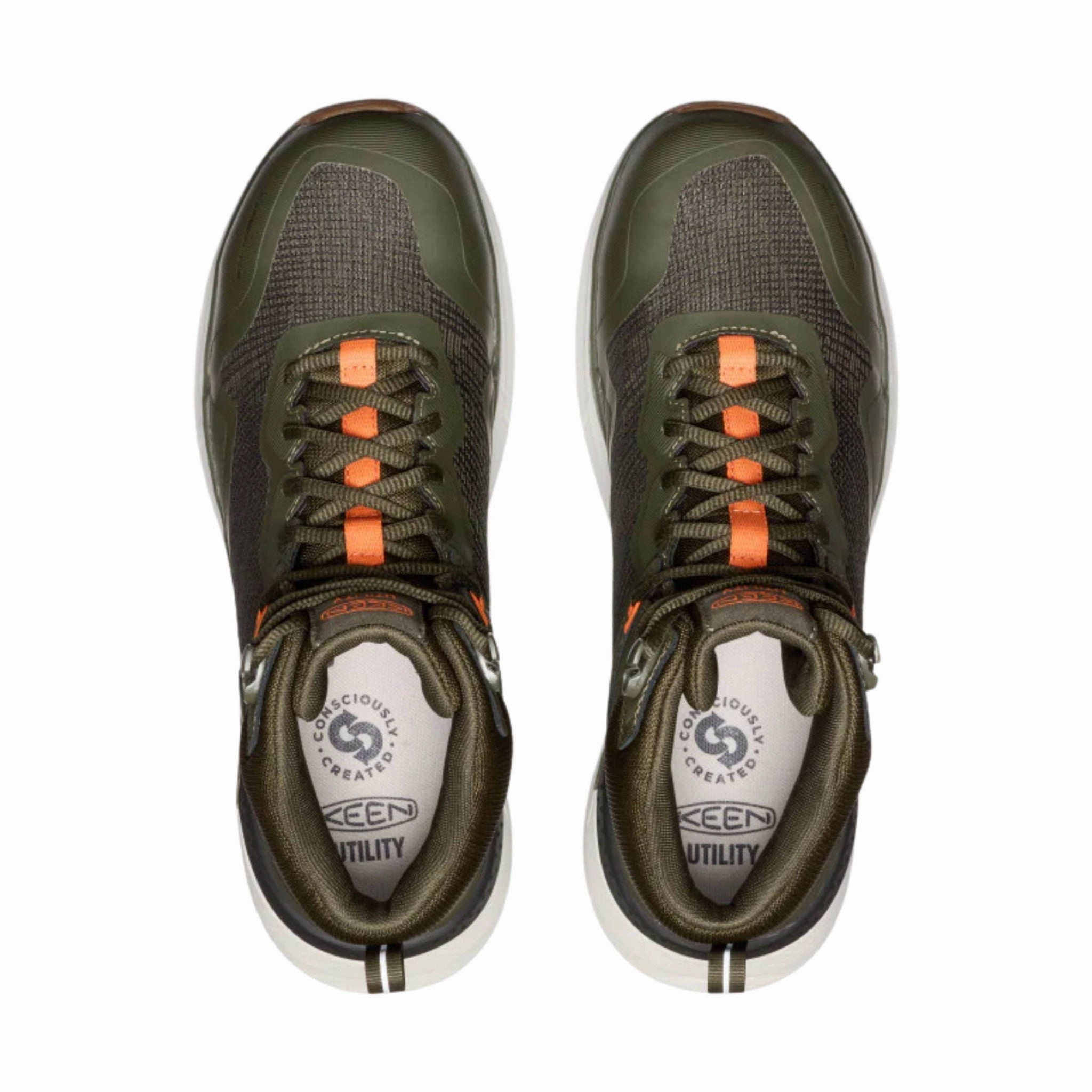 KEEN Utility Men's Synchro Waterproof Carbon Toe Work Boots - Forest Night/Gum Classic Color Wedge Sole