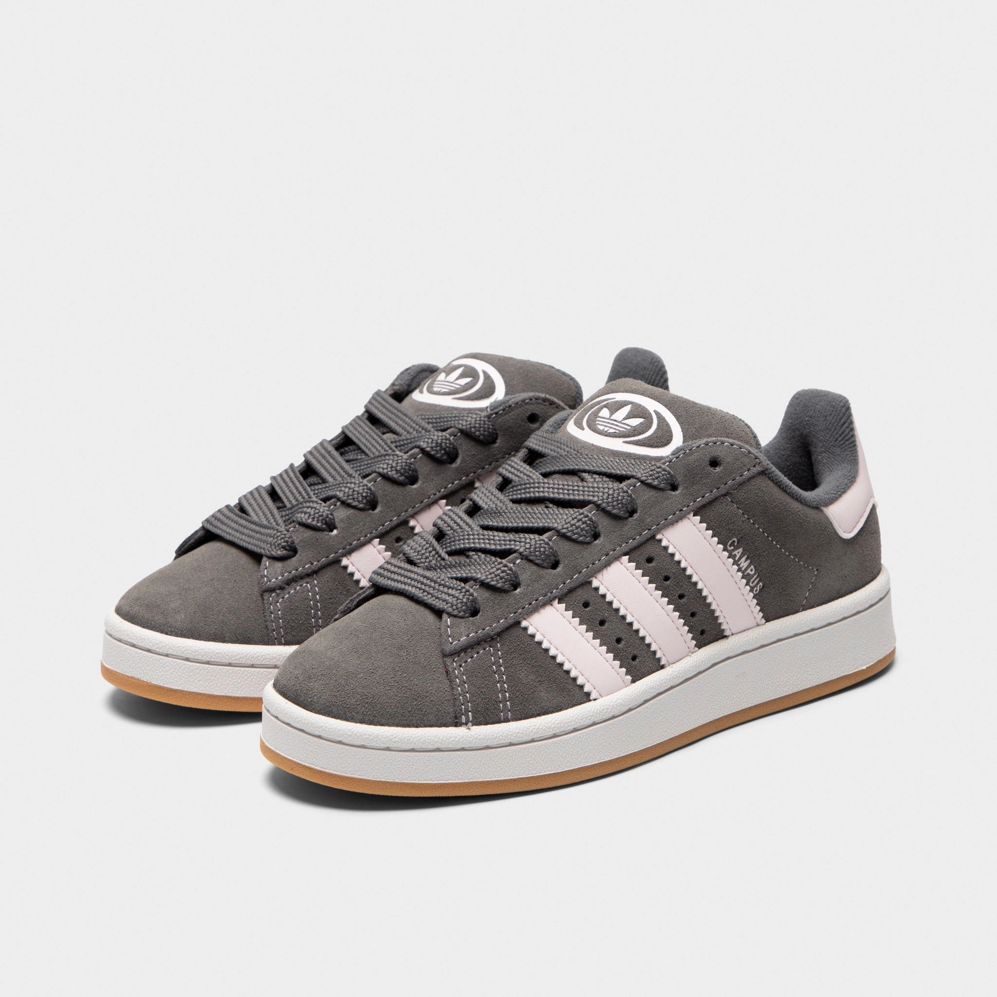 adidas Juniors' Campus 00s Grey / Almost Pink - Gum Hyper Breathable Lining