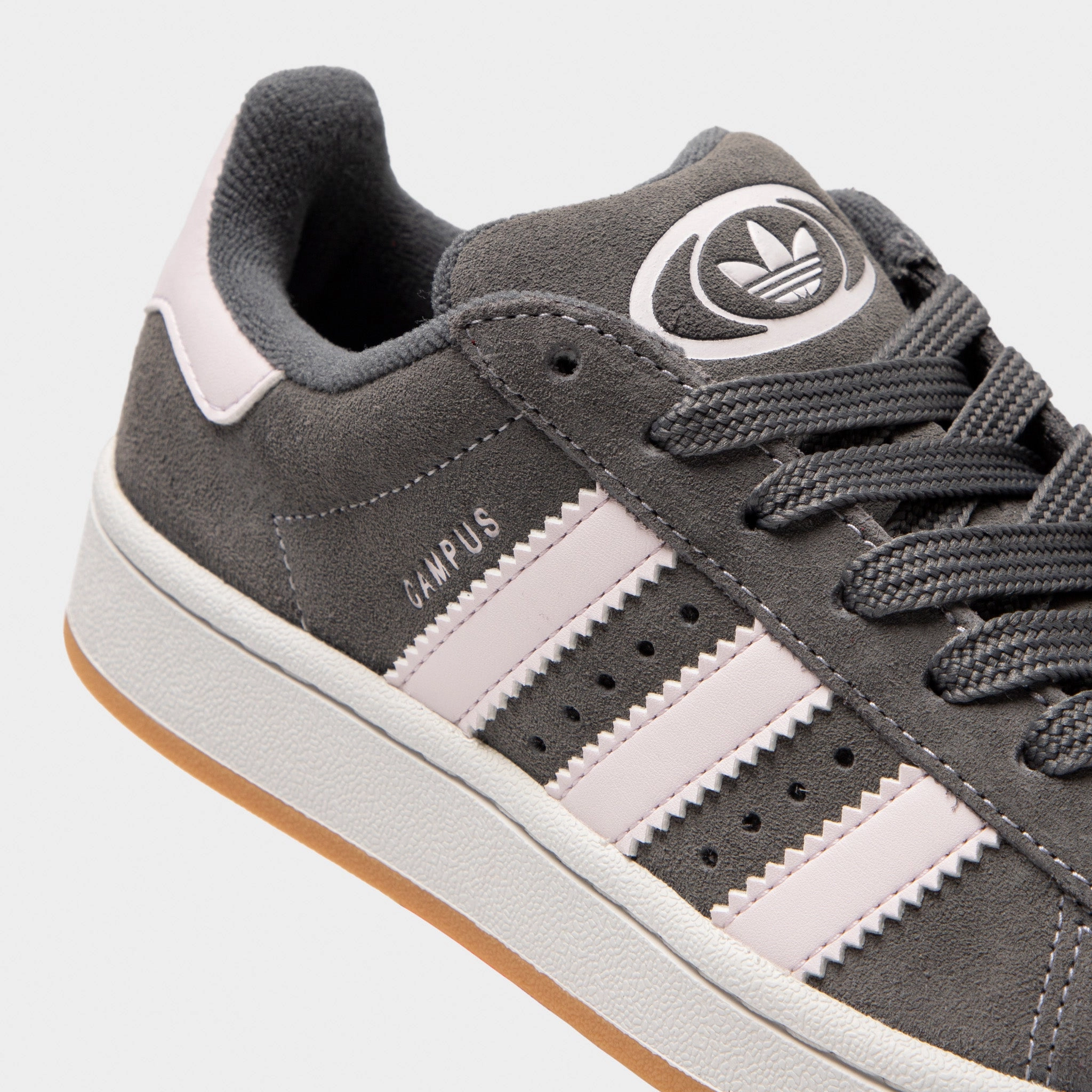 adidas Juniors' Campus 00s Grey / Almost Pink - Gum Pull   Tab