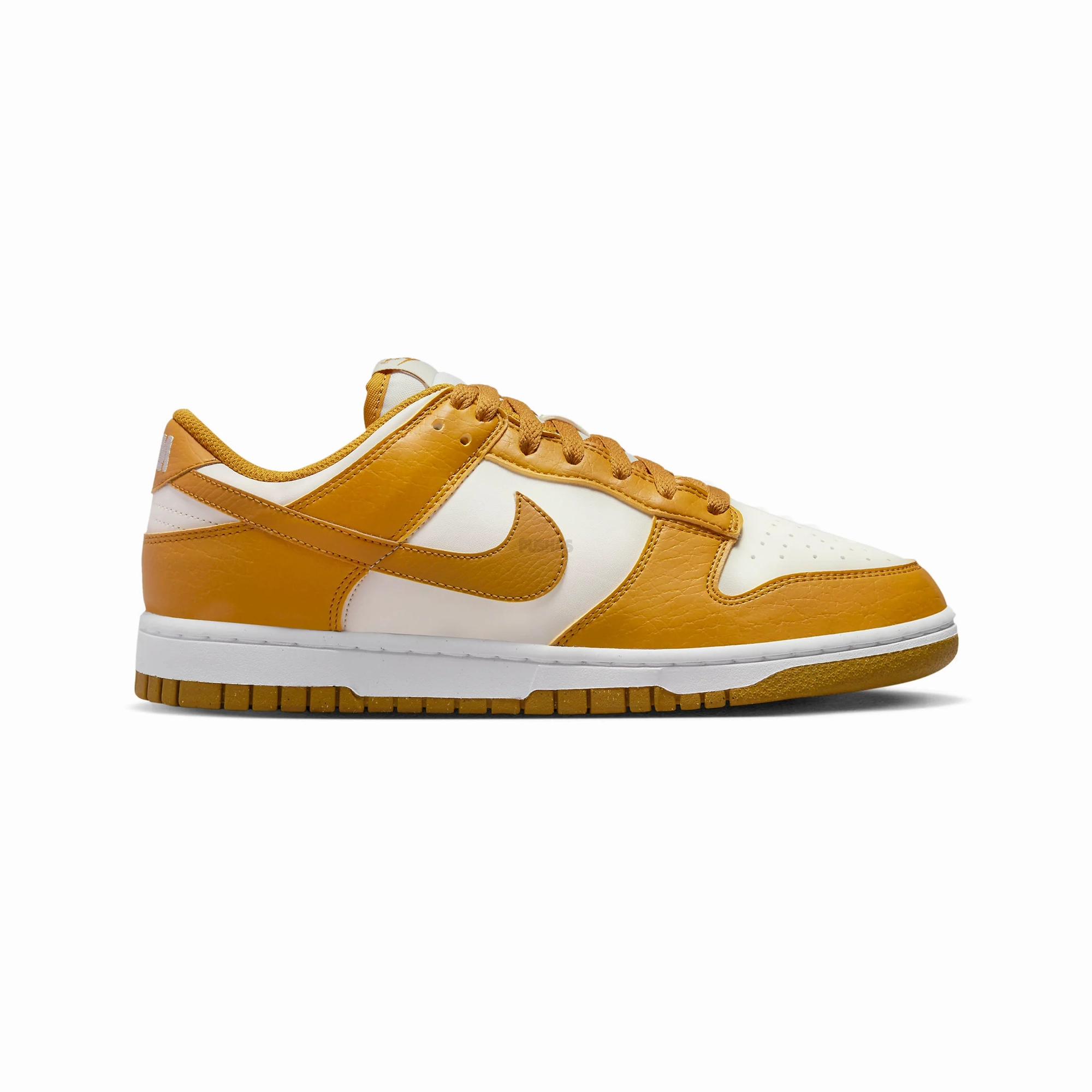 Nike Dunk Low Next Nature 'Phantom / Curry' Women's (2022) Multi Terrain hook and loop closure