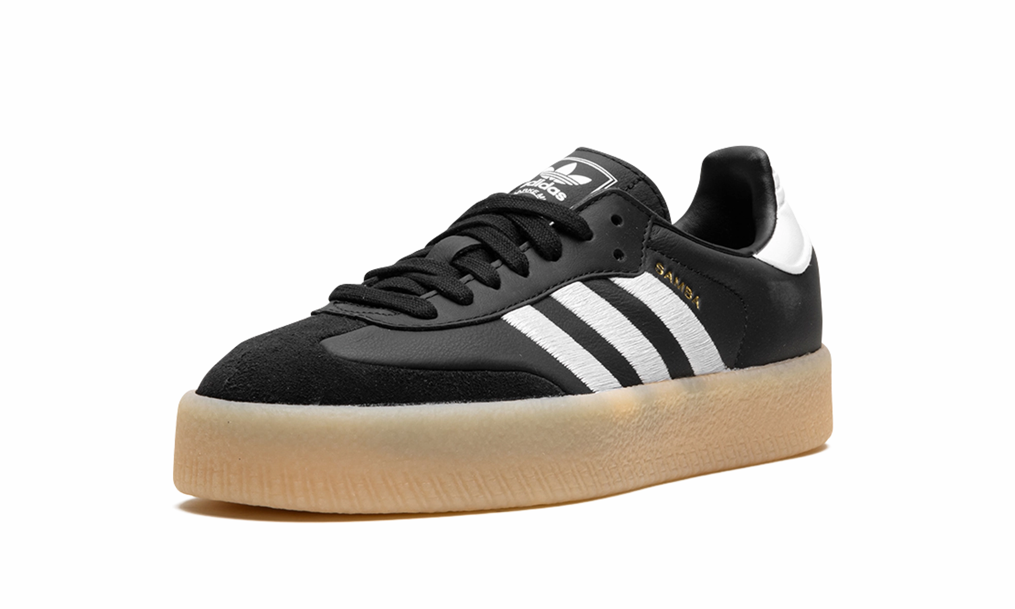 SAMBAE WMNS "Black / White" Hold Step Stacked Heel Design