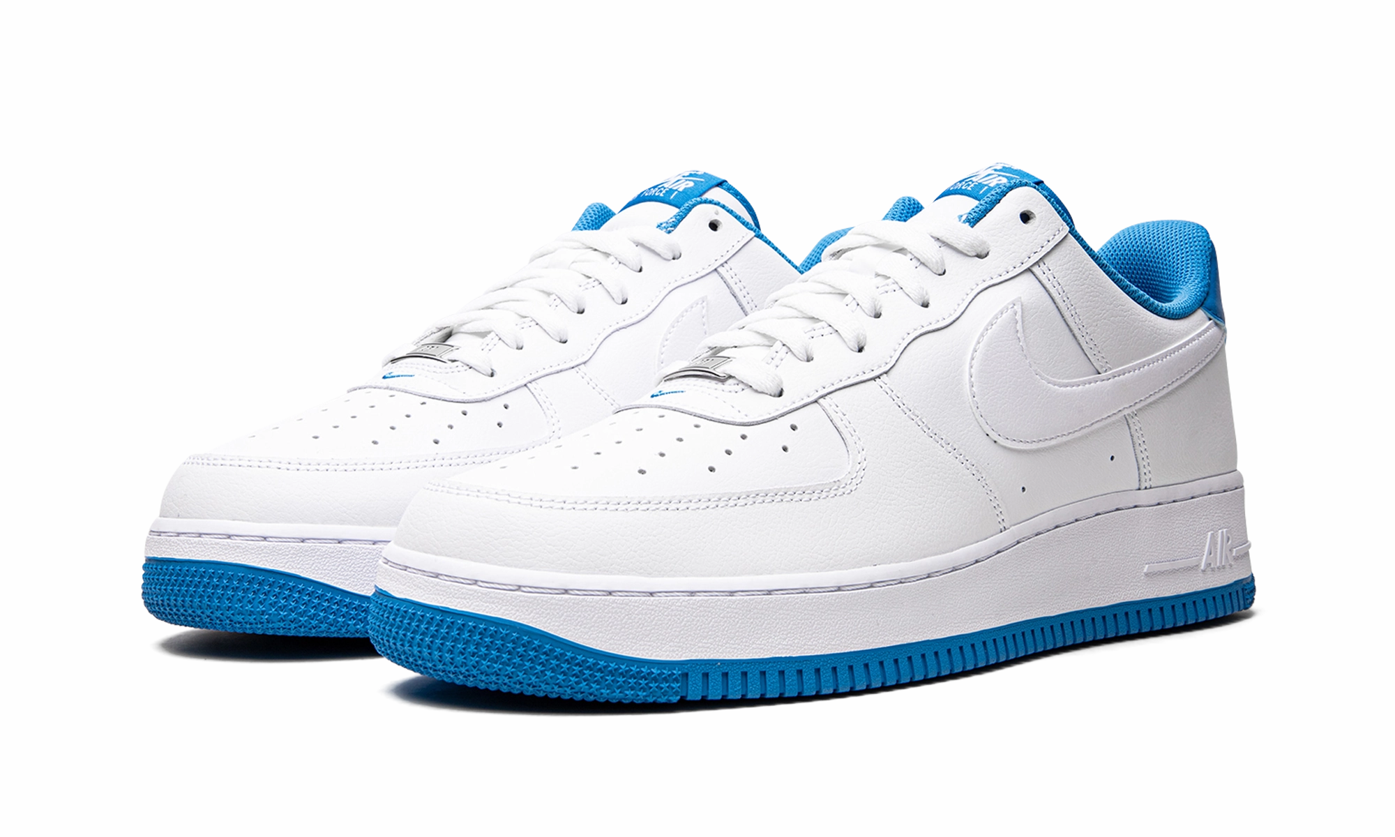 Air Force 1 '07 "White / Light Photo Blue" Outdoor Walk Fast Life