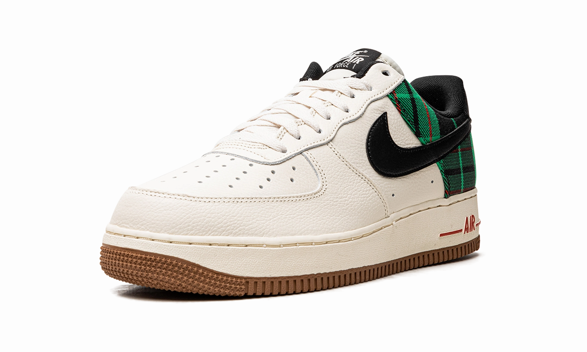 Go Casual Air Force 1 Low '07 LX "Plaid Pale Ivory Stadium Green"