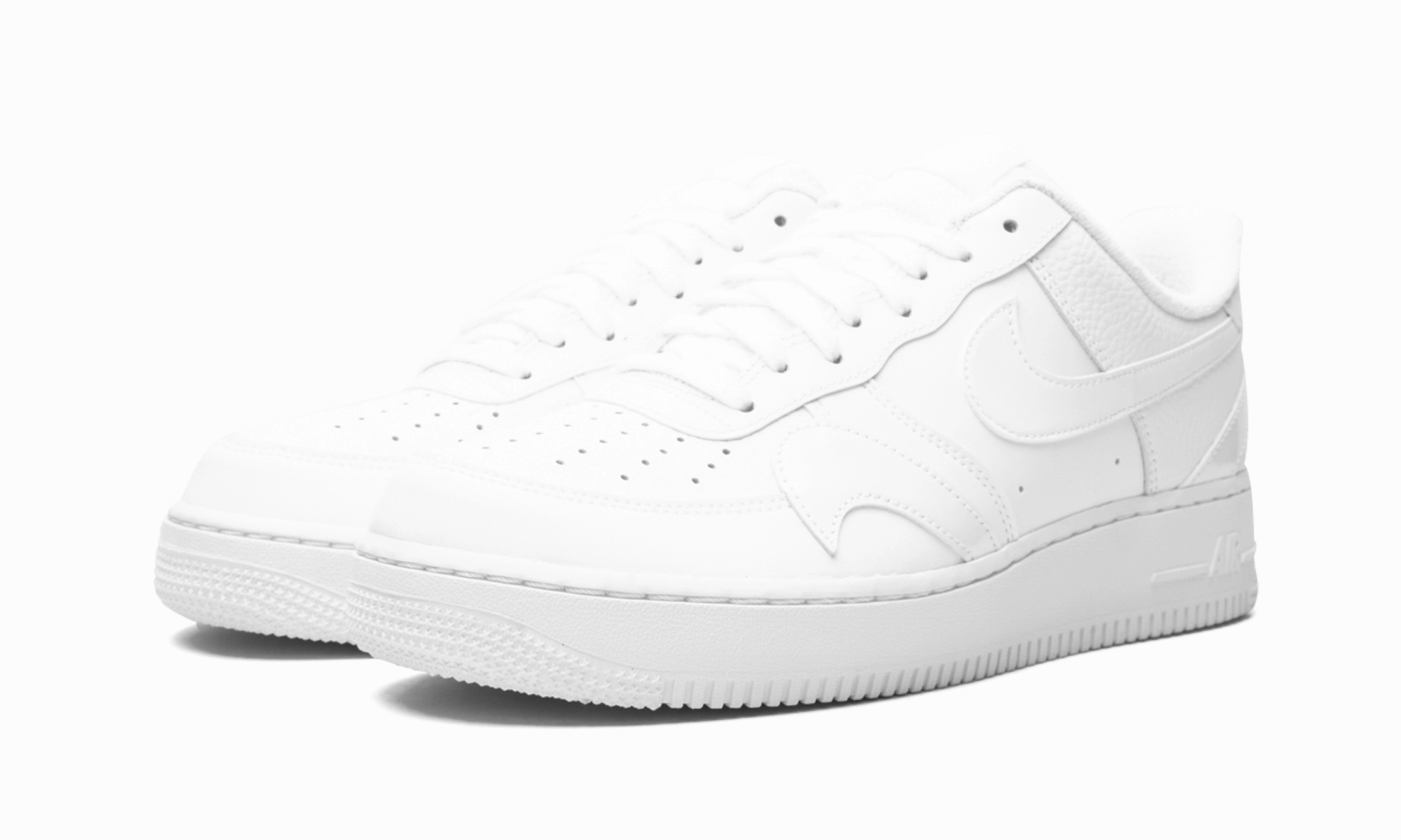 Drill Run Air Force 1 '07 LV8 "Misplaced Swoosh - Triple White"