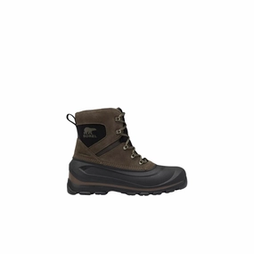 Grippy Outsole Trail Runner Sorel Men's Buxton Lace Waterproof Winter Boots - Major/Black