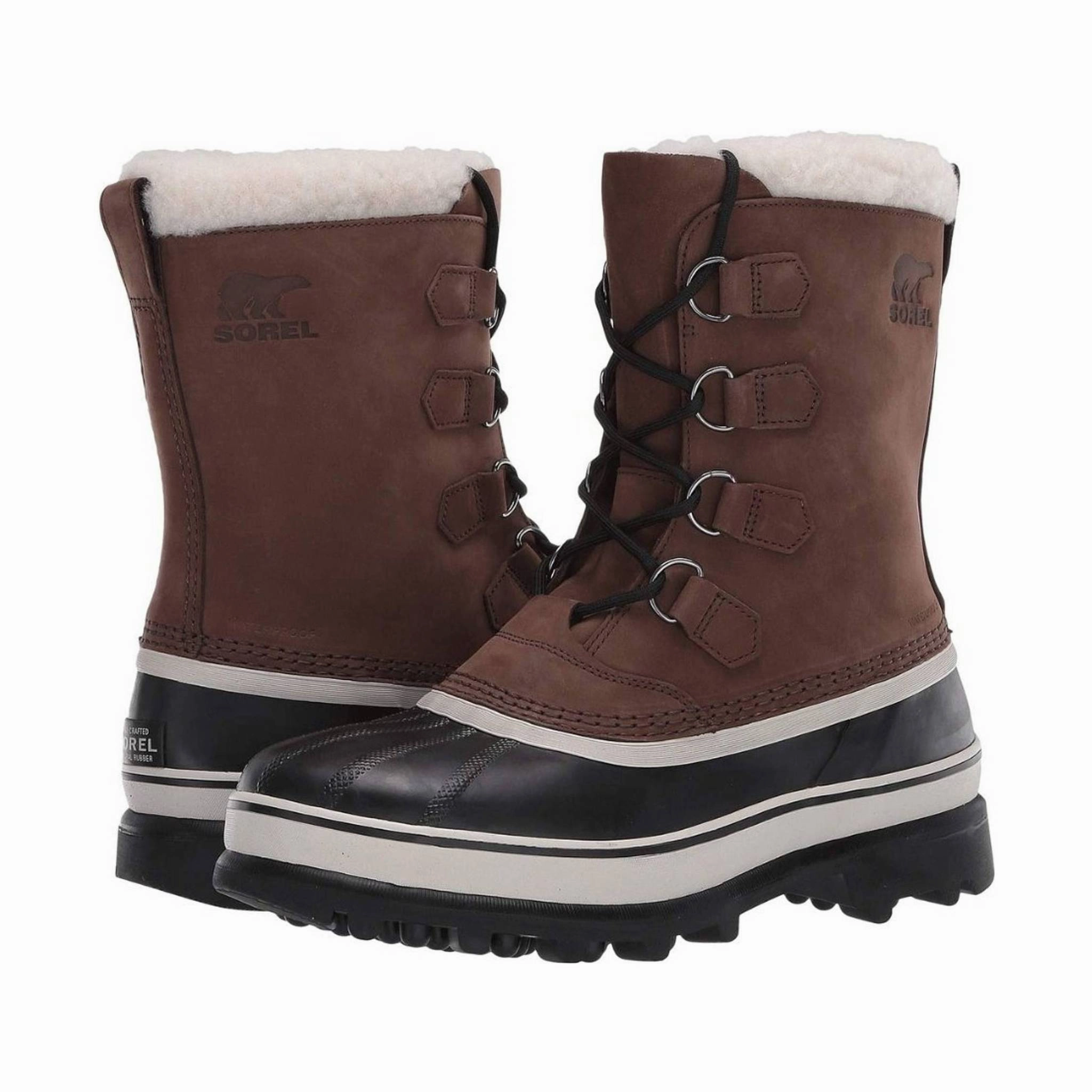 Sorel Men's Caribou Winter Boots - Bruno Padded Interior Rough Trail Hiker Cushioned Step Functional Minimalist