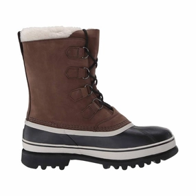 Sorel Men's Caribou Winter Boots - Bruno Smooth Form Textured Grip Pattern