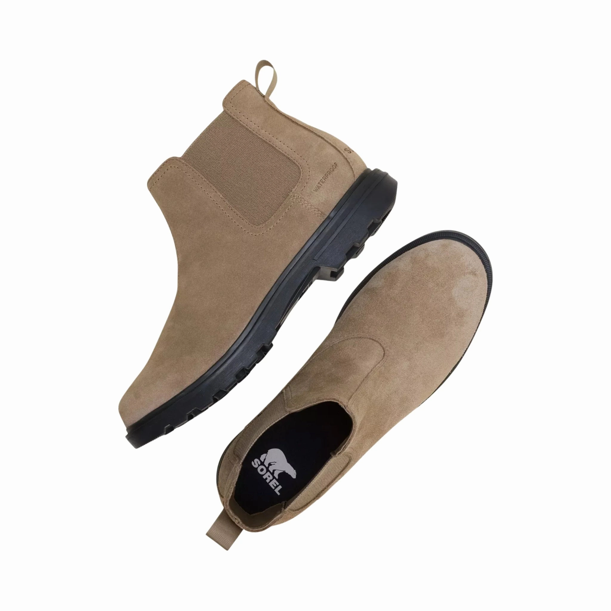 Sorel Men's Cyprus Waterproof Chelsea Boots - Khaki II/ Jet Snow Season