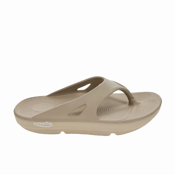 Sovella Women's PF Thong Beige Breathable Sole Water Friendly Design