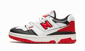 550 "White / Red / Black" running in a swimming pool area shoes Enhanced Energy Return