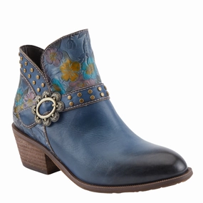 Spring Step Women's Daintylady Boot Blue multi Walk Easy Outdoor Tested