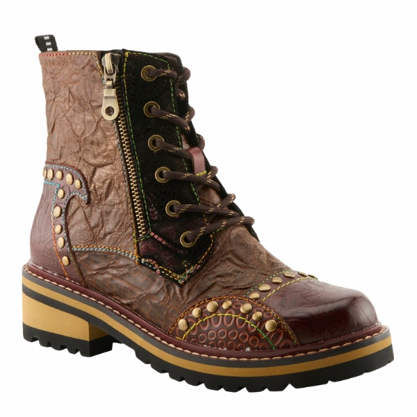 Spring Step Women's Rugup Brown Multi Durable Fit