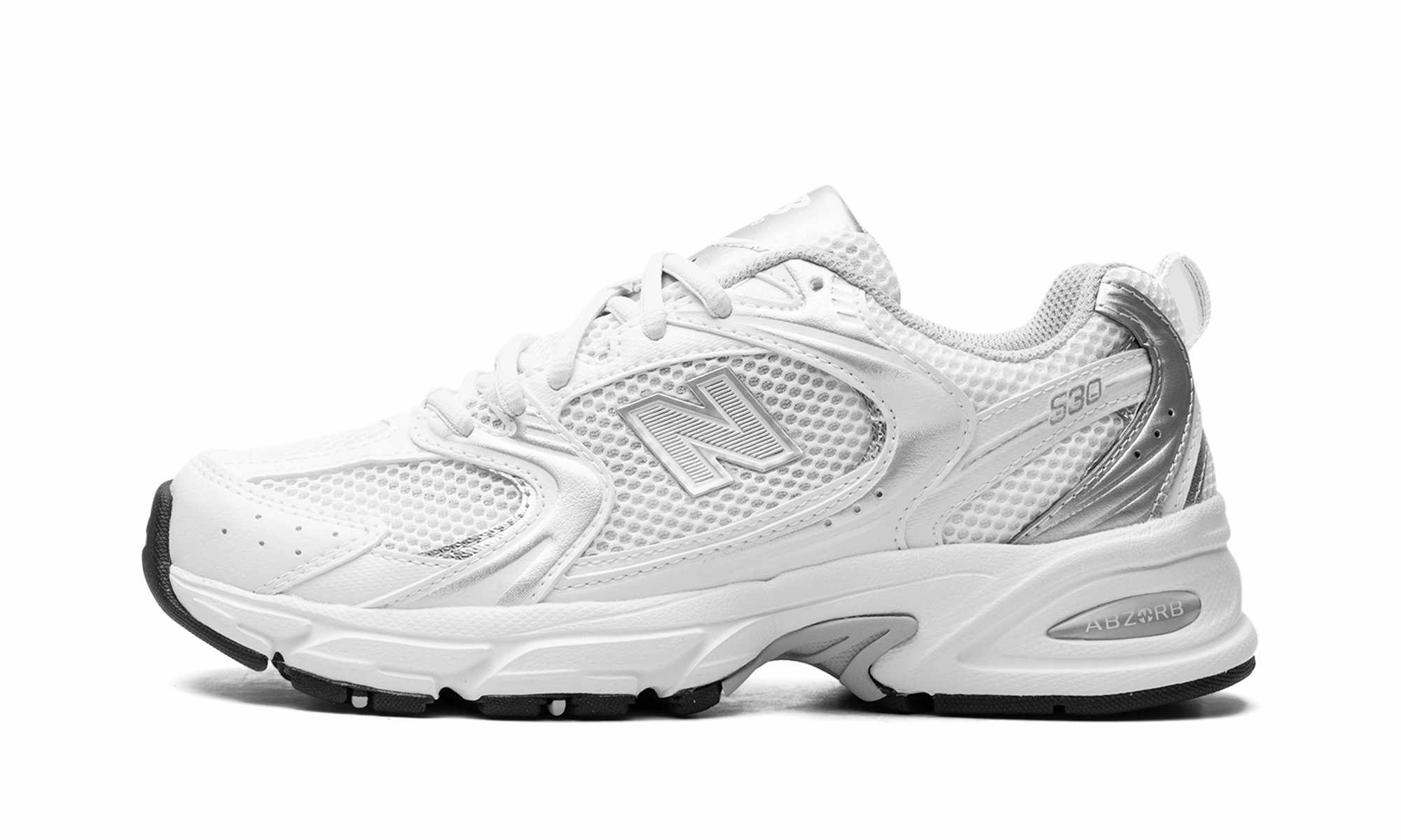 530 "White / Silver" reinforced - seams shoes Ultra Breathable Knit