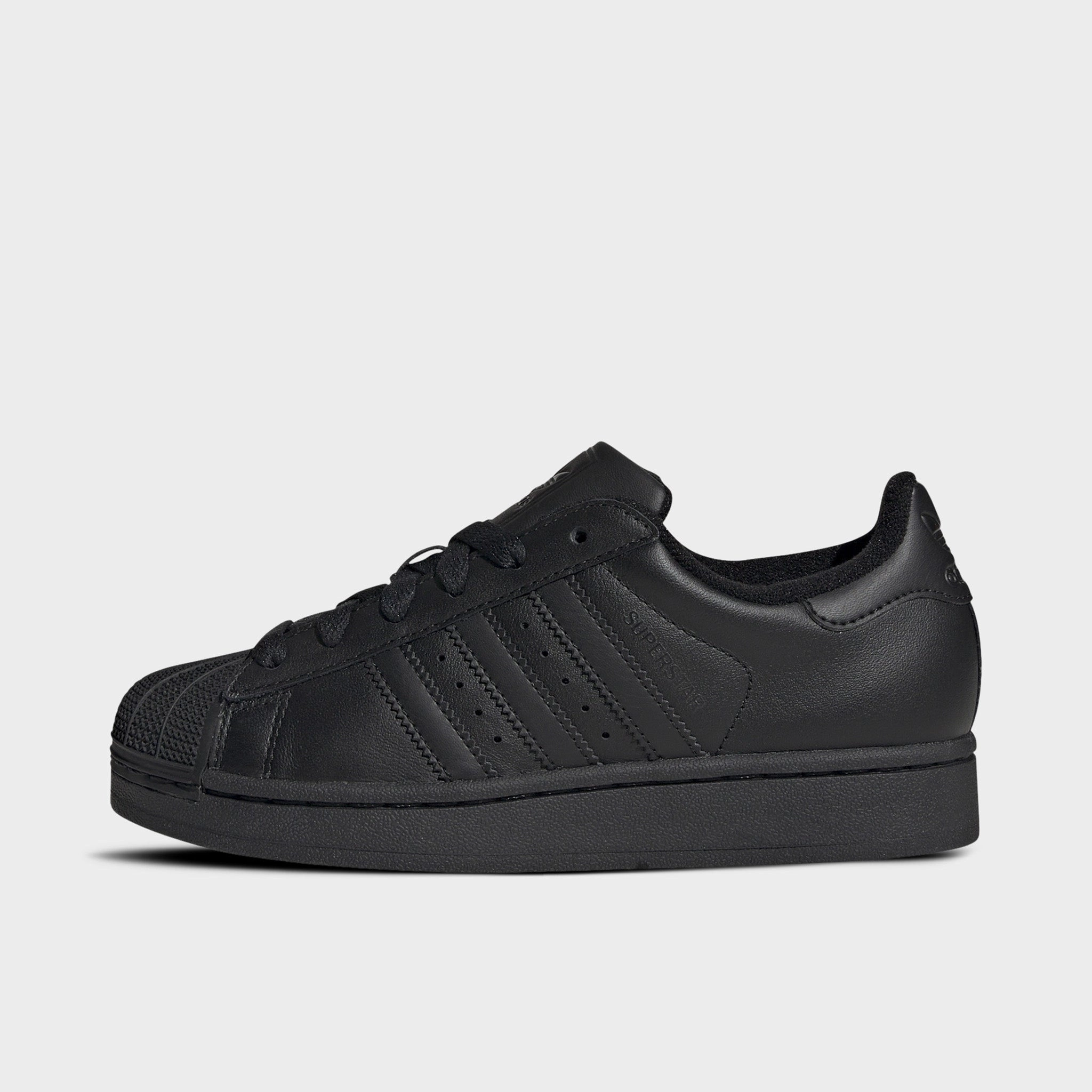 Sports Class Lightweight Responsive Cushioning adidas Juniors' Superstar II Core Black / Core Black - Core Black