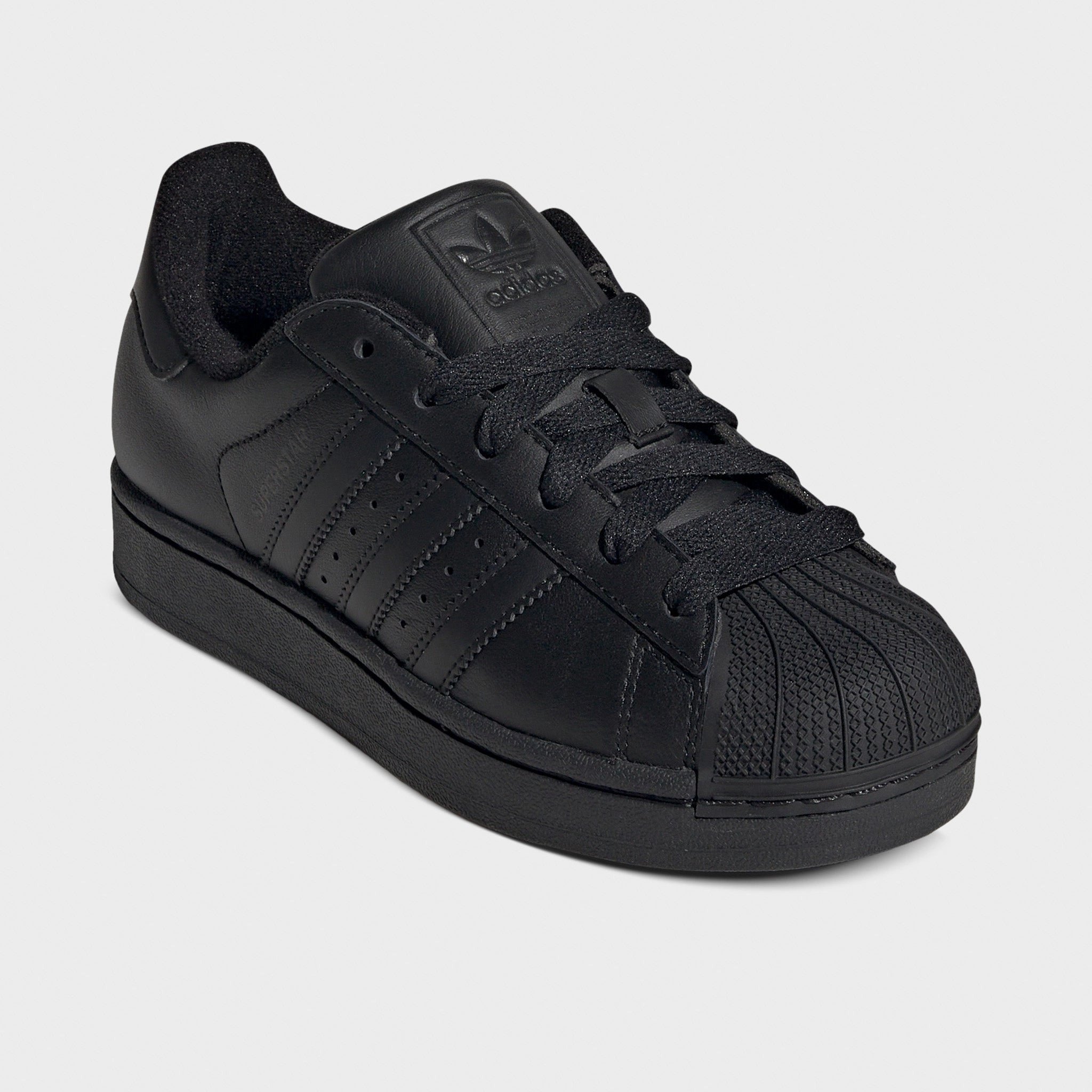 adidas Juniors' Superstar II Core Black / Core Black - Core Black Iconic support Cushioned Memory Foam