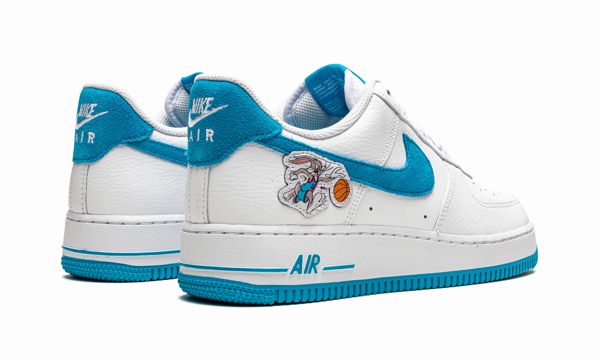 Compact Style Foot Focus Air Force 1 Low "Space Jam - Hare"