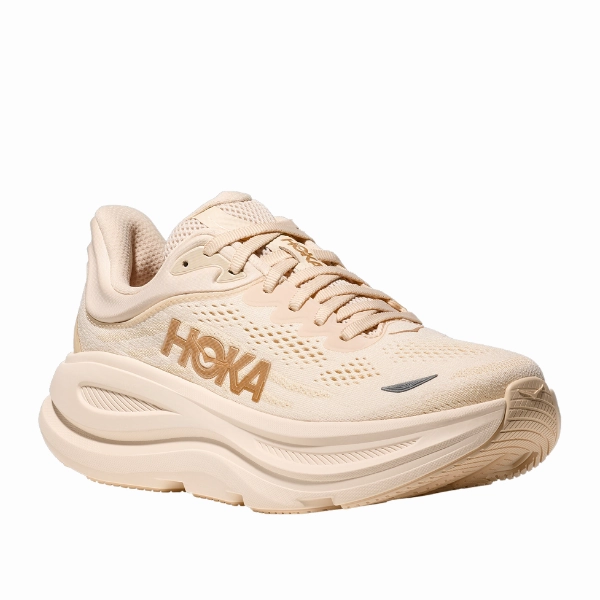 Hoka Women's Bondi 9 Wide Vanilla/Birch cross - country shoes