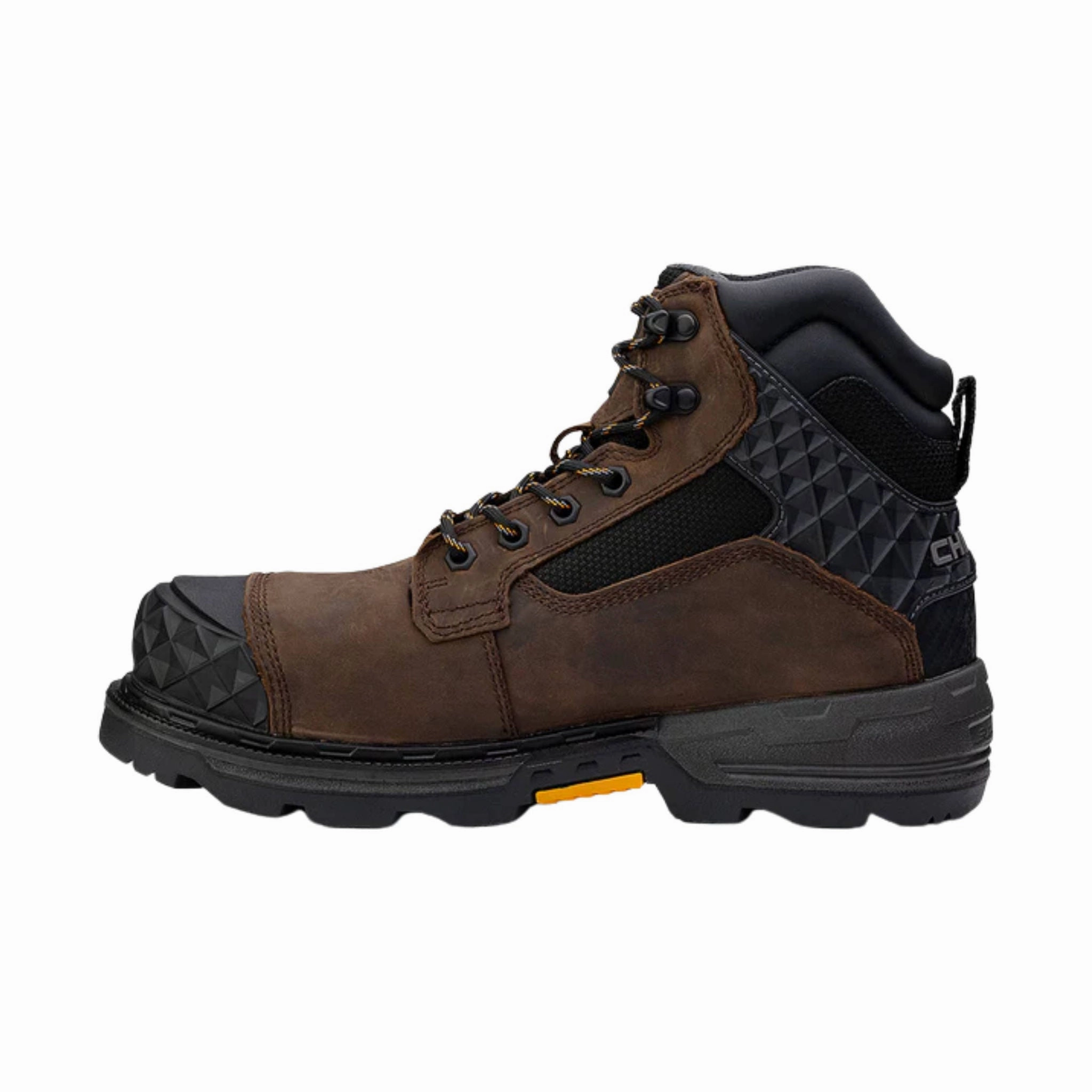 Chinook Men's Pallet Jack 6 Inch Composite Toe Waterproof Work Boots - Brown reinforced sole