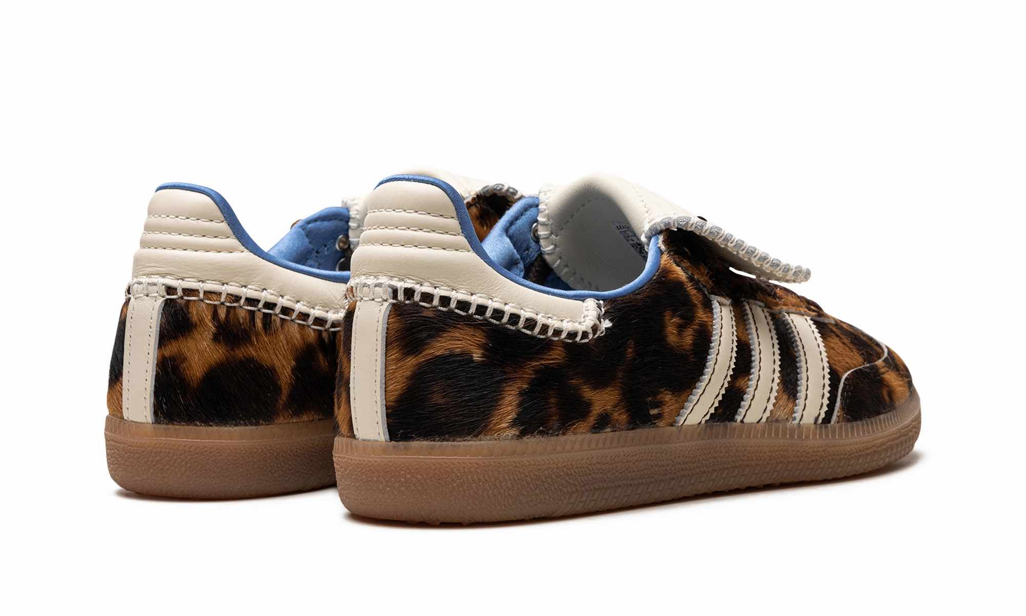 Style focused Clean Stitch Samba "Wales Bonner - Leopard Pony Hair"