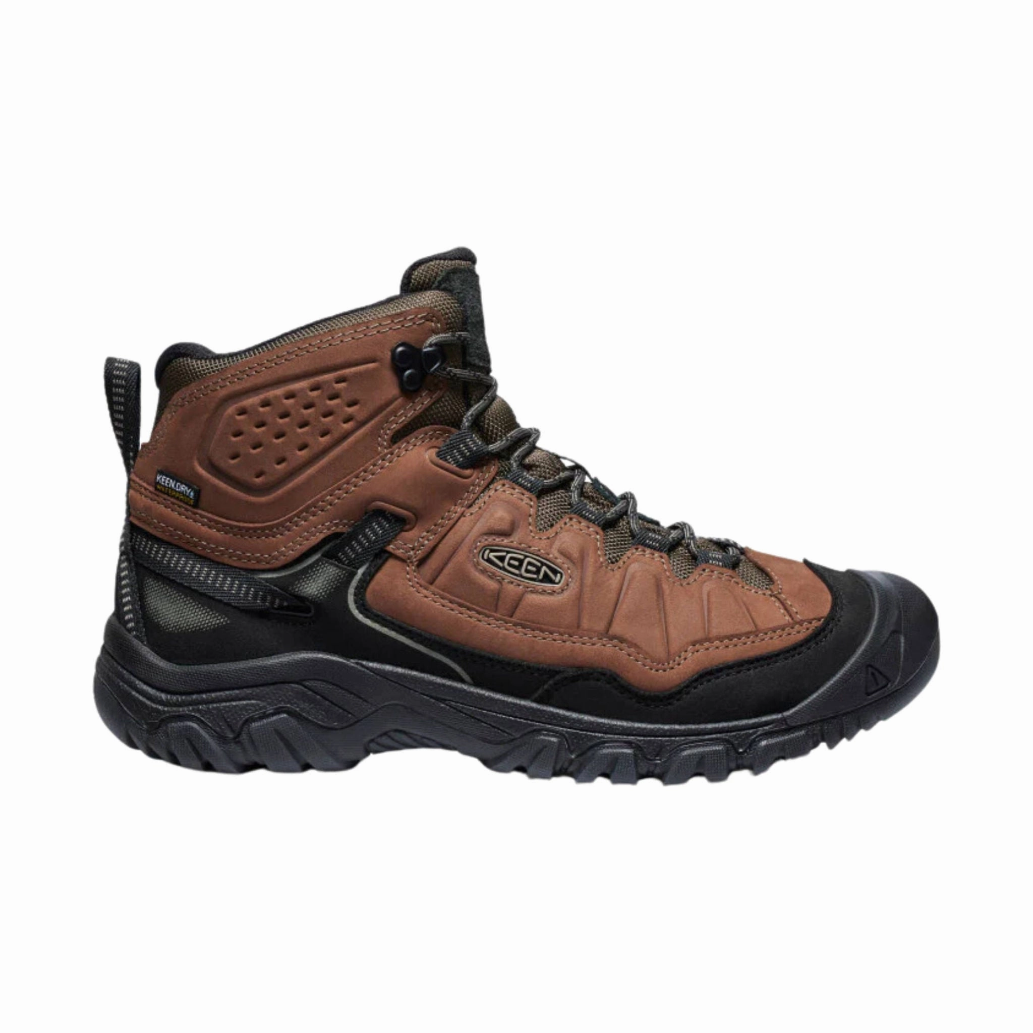KEEN Men's Targhee IV Waterproof Hiking Boots - Bison/Black Airy Feel Waterproof Feature