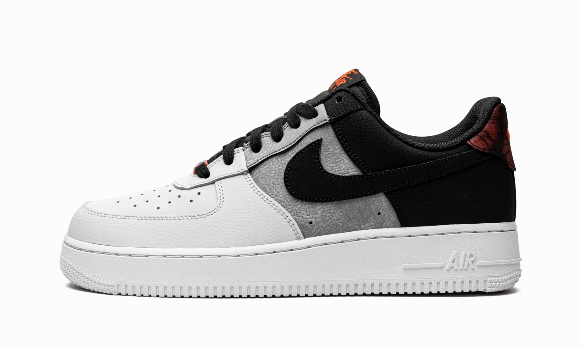 Auxetic Knit Fabric Air Force 1 '07 LV8 "Black / Smoke Grey / White"