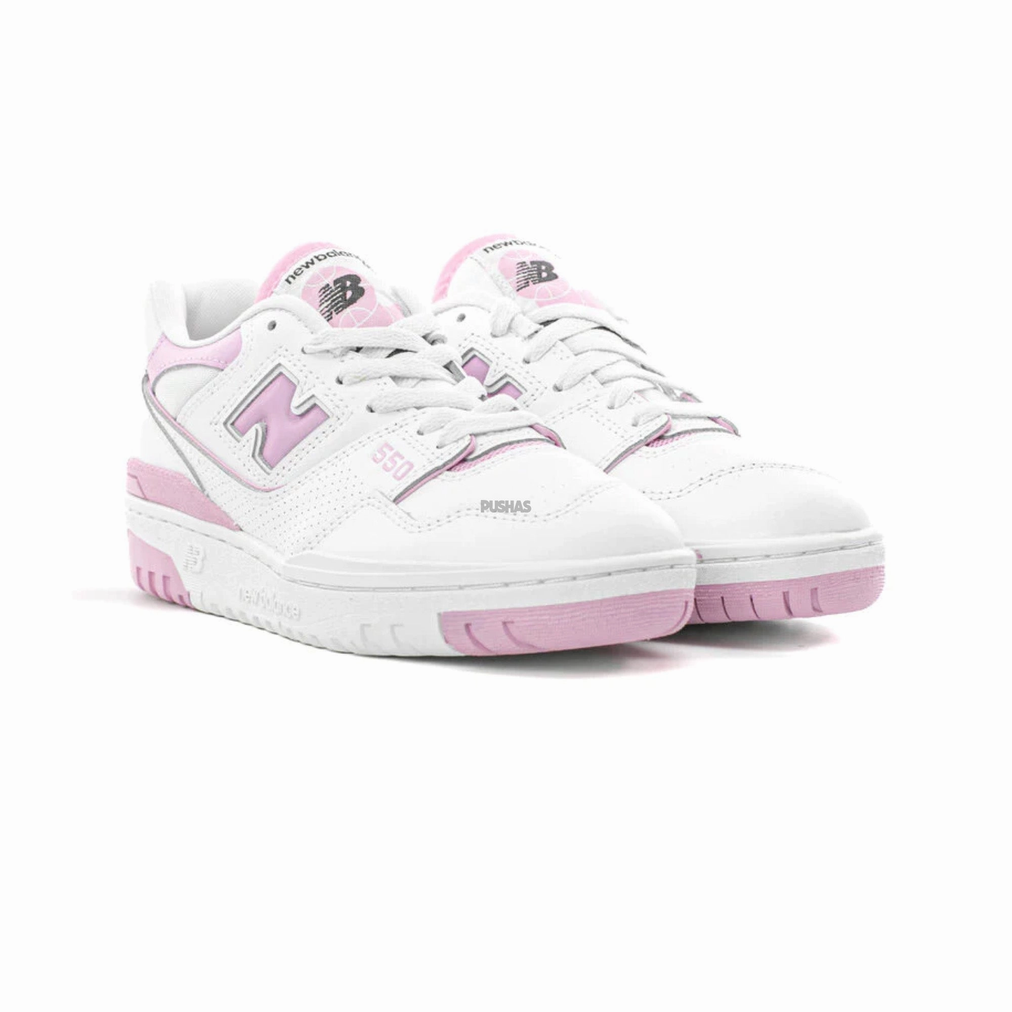 550 'White Bubblegum Pink' W (2022) track - running running with a bandana