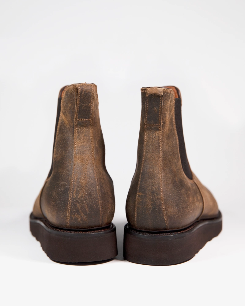 Mole Waxed Lightweight  Chelsea Boot Casual Elegance Leaf Path