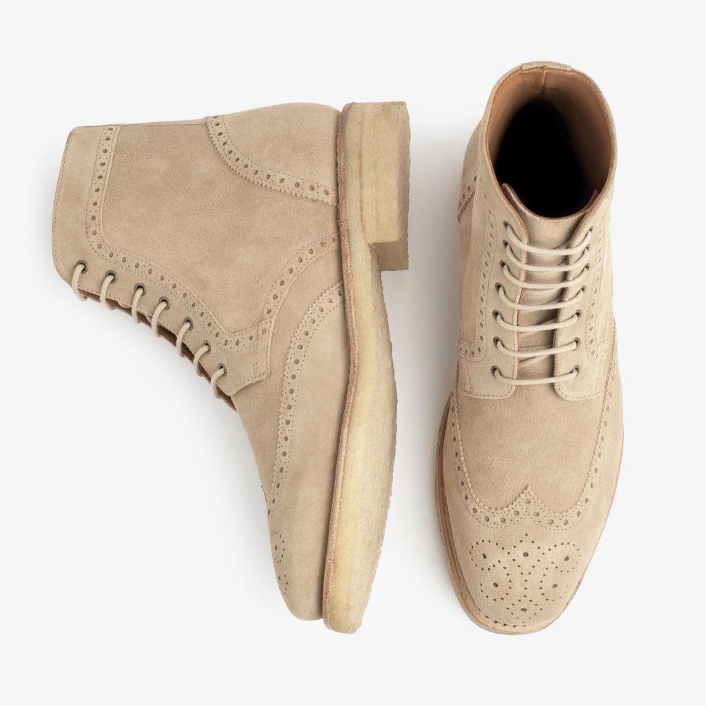 Snow Day Seamless Comfort Trail Runner Wingtip | Dune