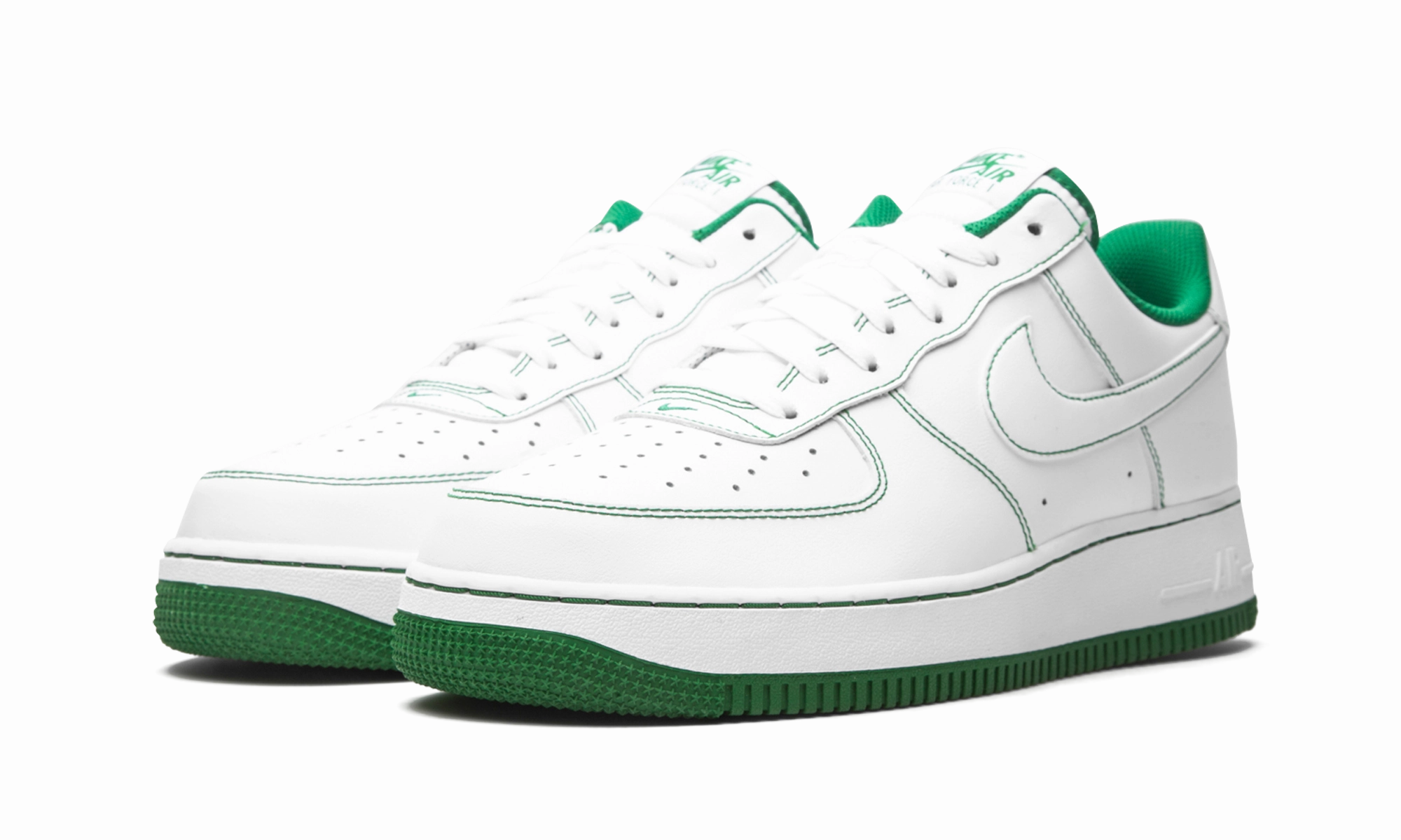 Go Daily Air Force 1 Low '07 "Contrast Stitch - White / Pine Green"