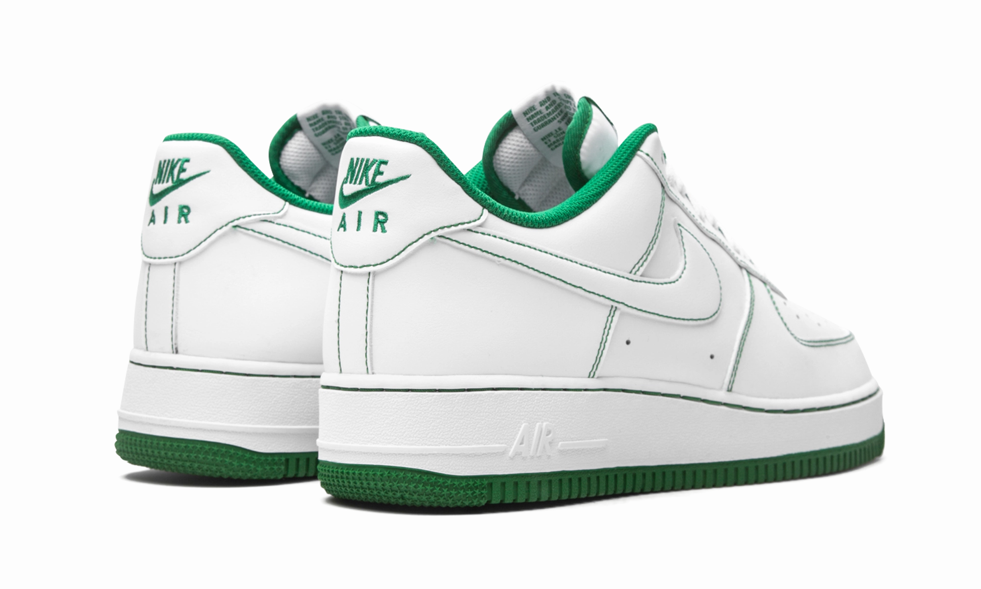 Air Force 1 Low '07 "Contrast Stitch - White / Pine Green" Leisure Ready Quick   Dry