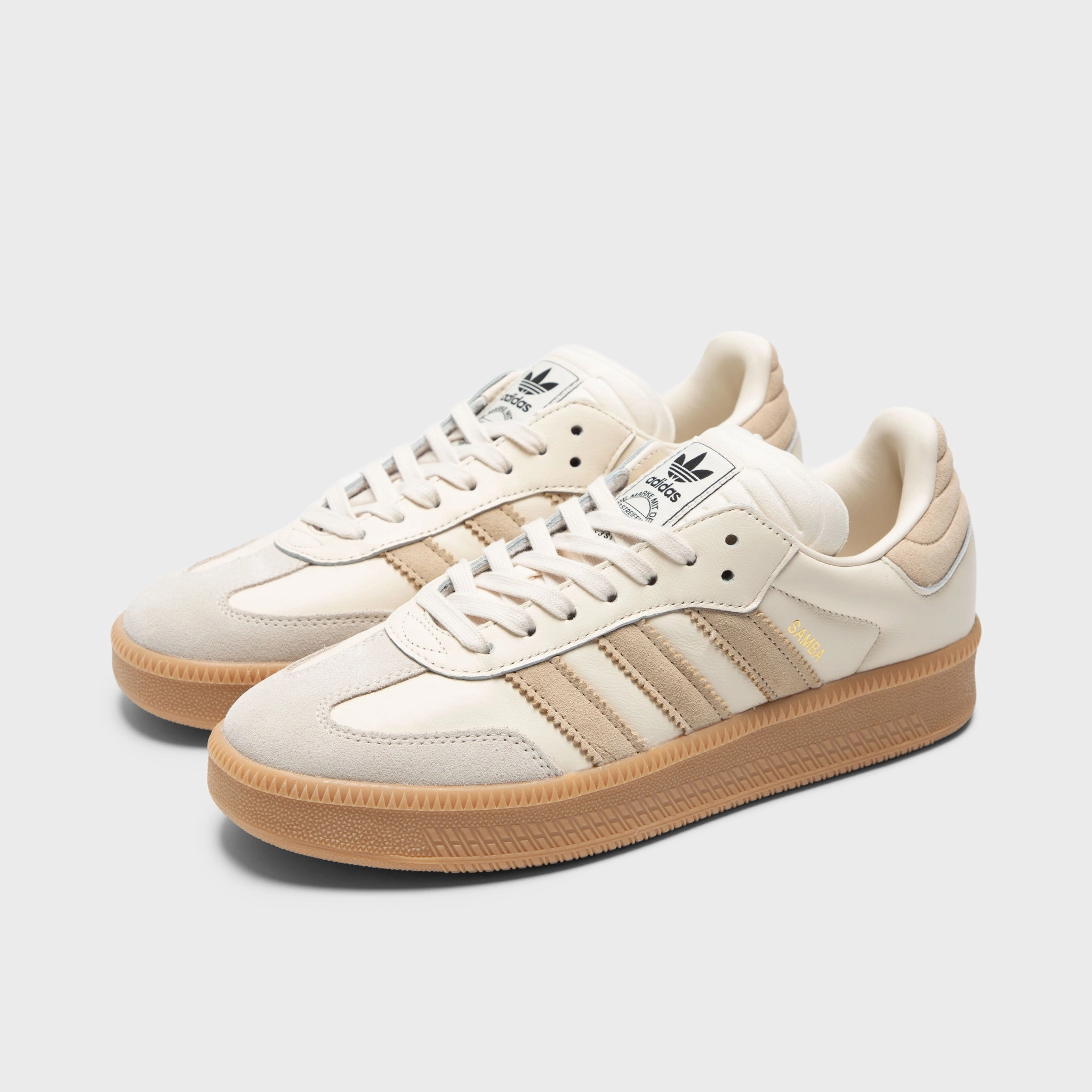 adidas Samba XLG Wonder White / Magic Beige - White Gym Equipment Long Travel