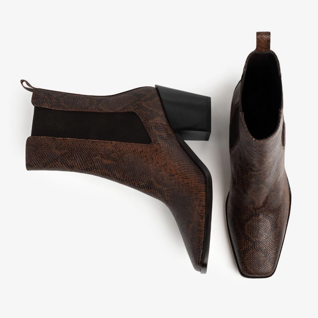 Work Wear Soho | Chocolate Snake Print