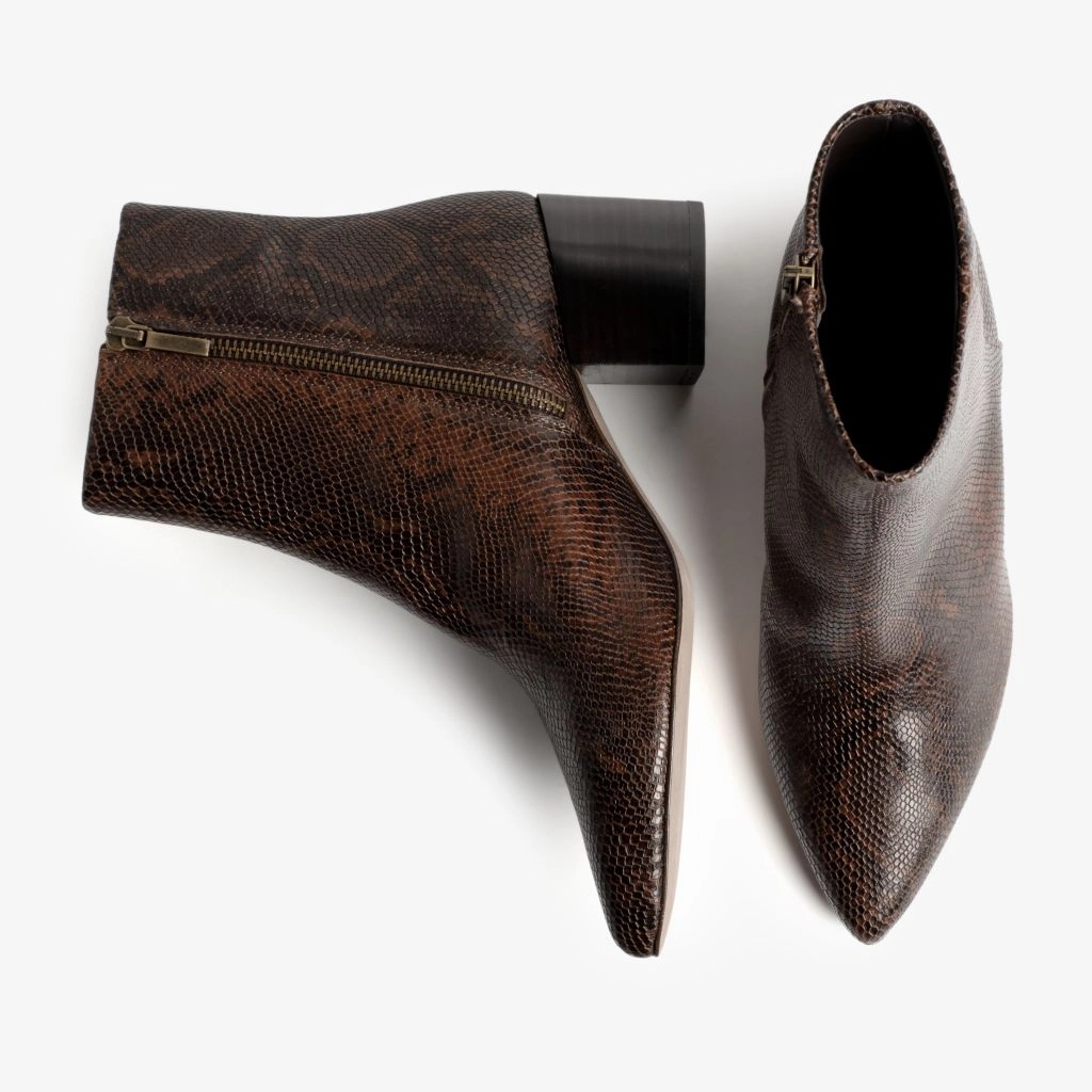 Luna | Chocolate Snake Print Thermal Core Outdoor Explorer