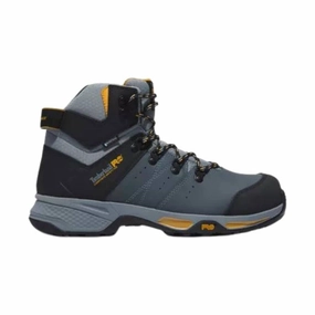 Timberland Pro Men's Switchback Composite Toe Work Boot - Grey/Yellow Stable base