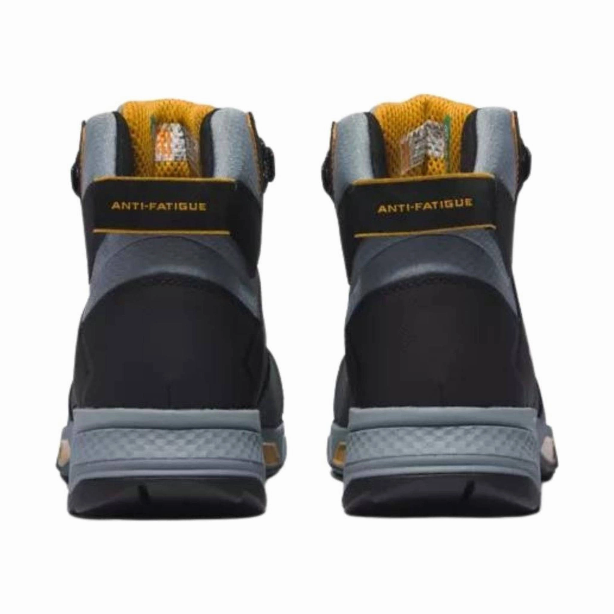 Timberland Pro Men's Switchback Composite Toe Work Boot - Grey/Yellow Cushioned