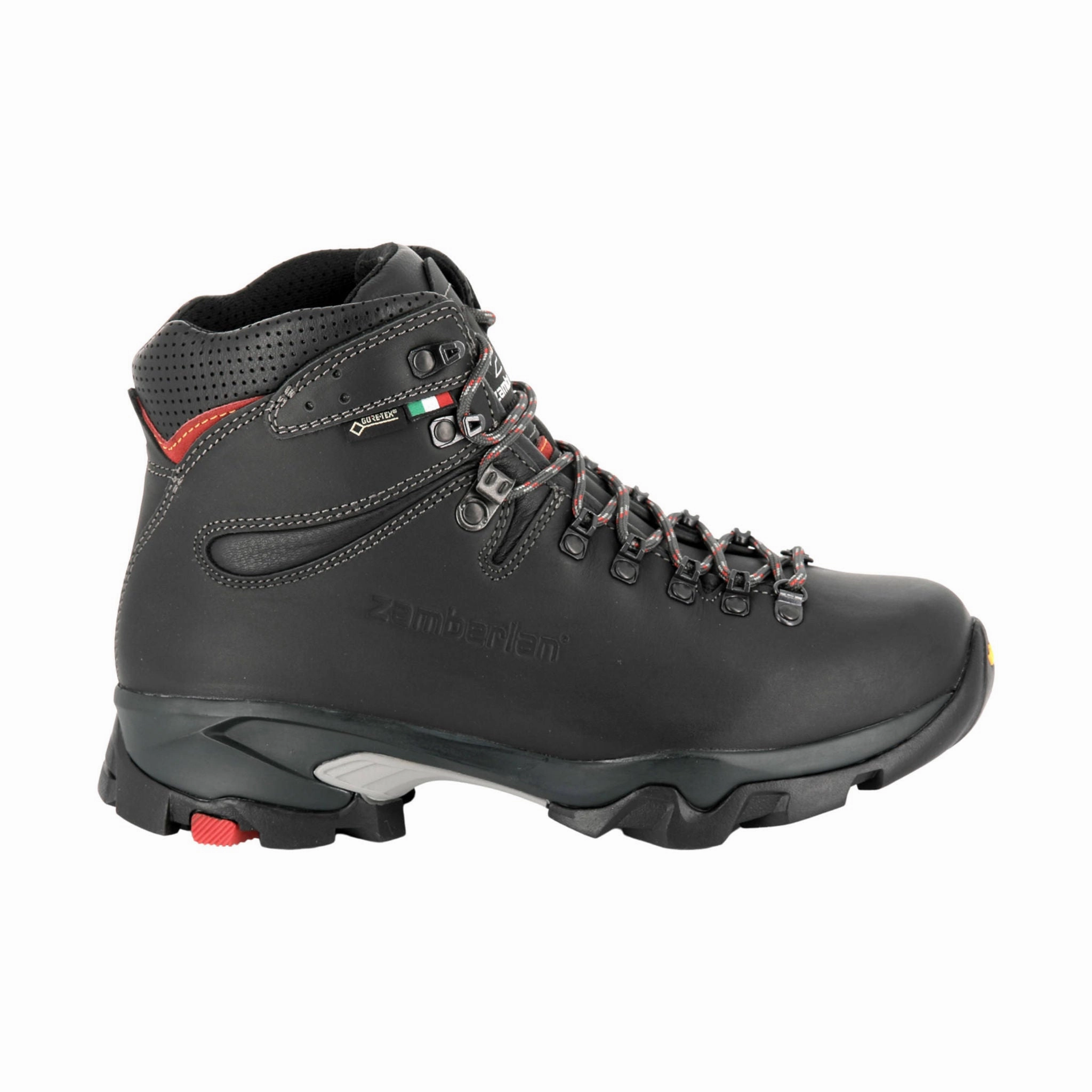 Zamberlan Men's Vioz GTX Hiking Boots - Dark Grey/Red Stylish Appeal