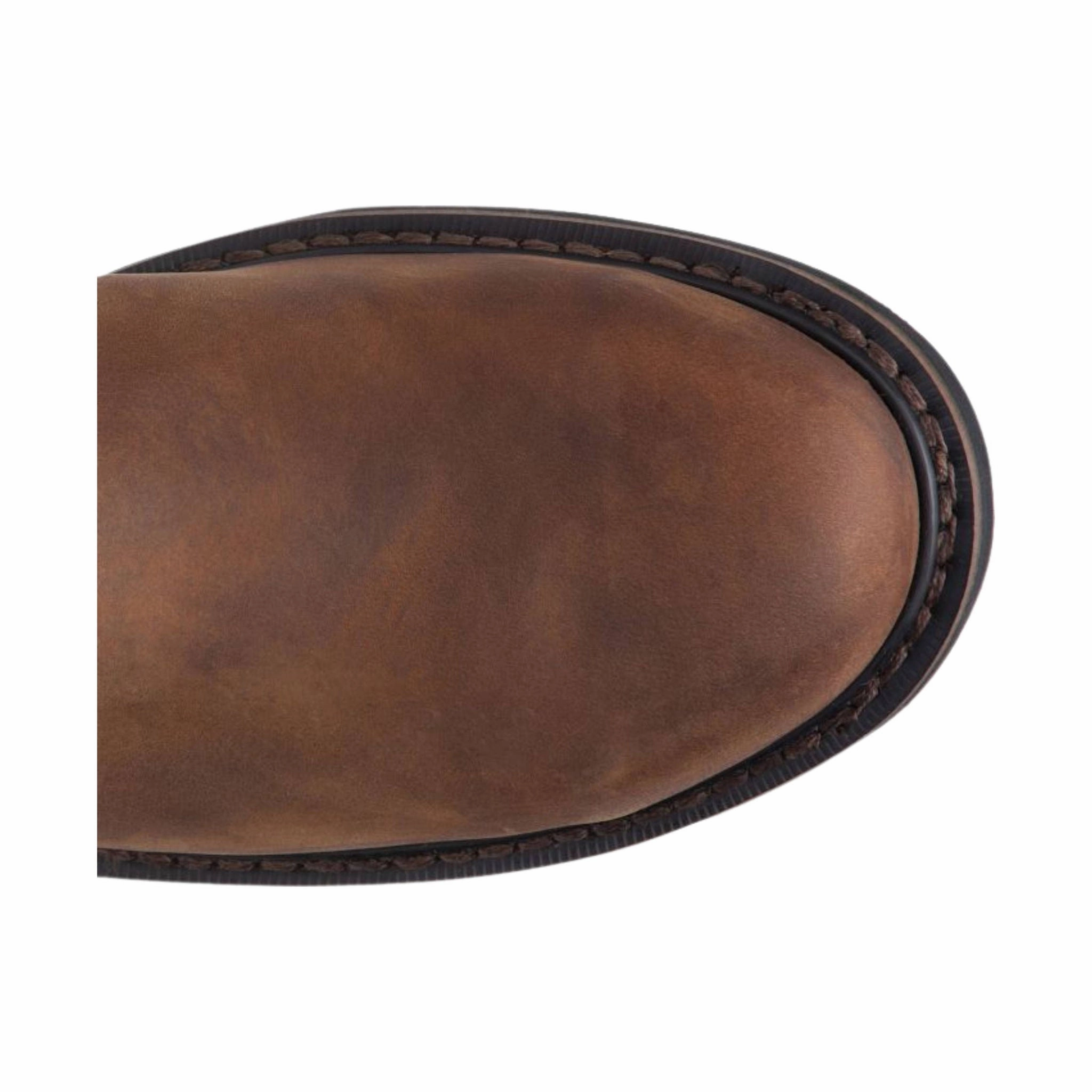 Justin Men's 11 Inch Drywall Wyoming Waterproof Steel Toe Work Boots - Brown Smooth Finish